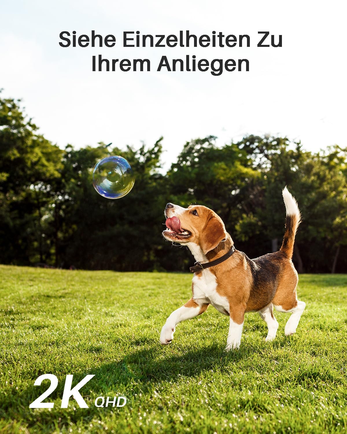 WUUK Outdoor Surveillance Camera, Battery, Indoor Surveillance, 2K, Without Subscription, 32 GB Local Memory, Night Vision, 2.4/5GHz WiFi, Compatible with Alexa & Google, Base Station + 4 Camera Set – Bild 8