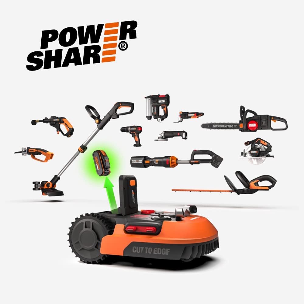 WORX Landroid PLUS WR167E Robotic Lawnmower for Gardens up to 700 m² with WiFi, Bluetooth and Floating Mowing Deck – Bild 9