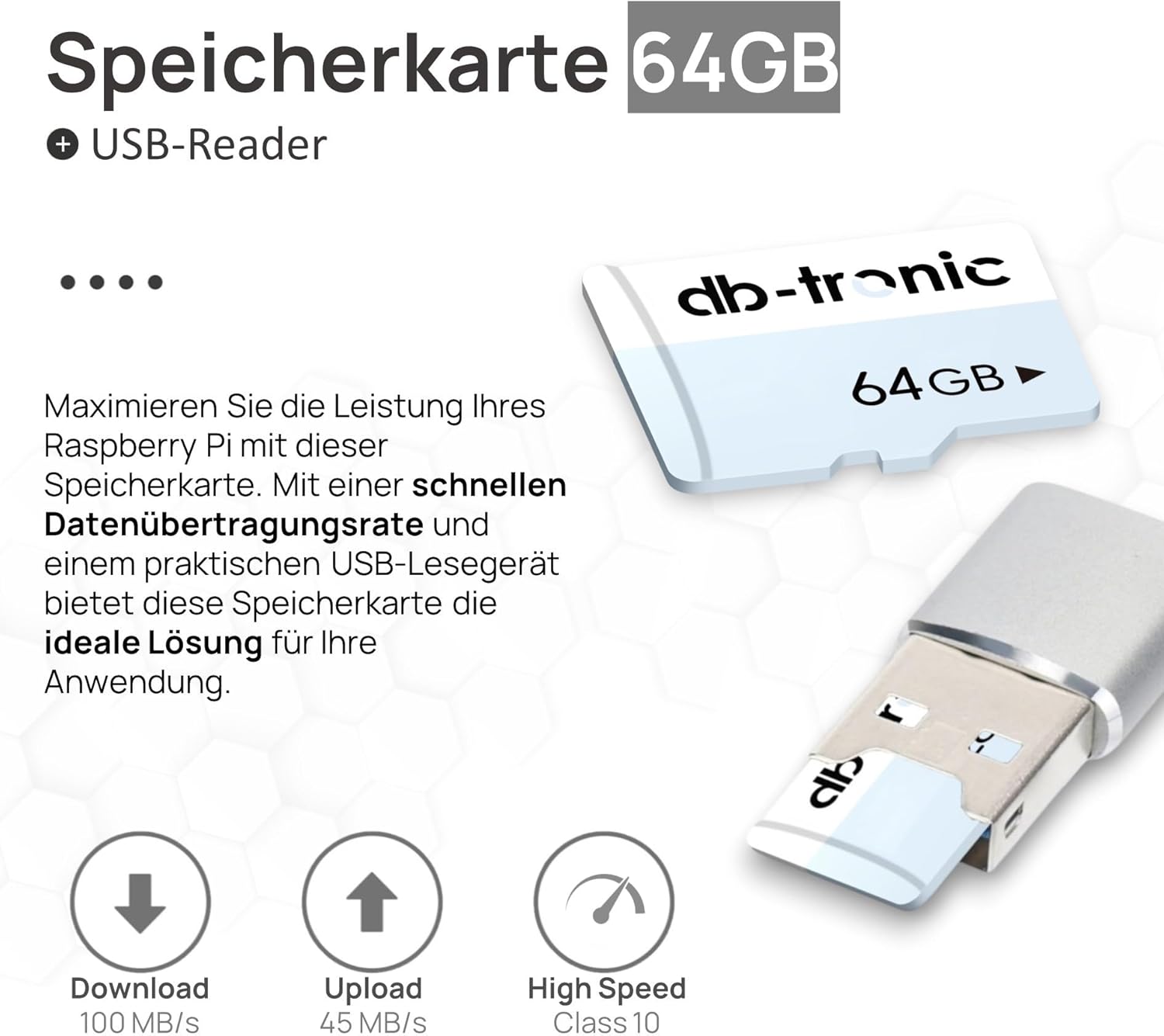 Raspberry Pi 3 B Starter-Set | Stromversorgung | Wohnen | 64GB-Edition | HDMI-Kabel 1 m | USB-Kartenleser | Kühlkörper | Raspberry Pi 3 B 1 GB RAM – Bild 8