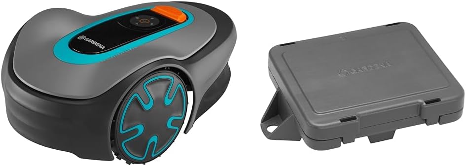 Gardena Sileno minimo Mähroboter, 250 m²: Intelligenter Rasenmäher mit optimaler Konnektivität und Winterschutzbox für Kabel: Aufbewahrungsbox