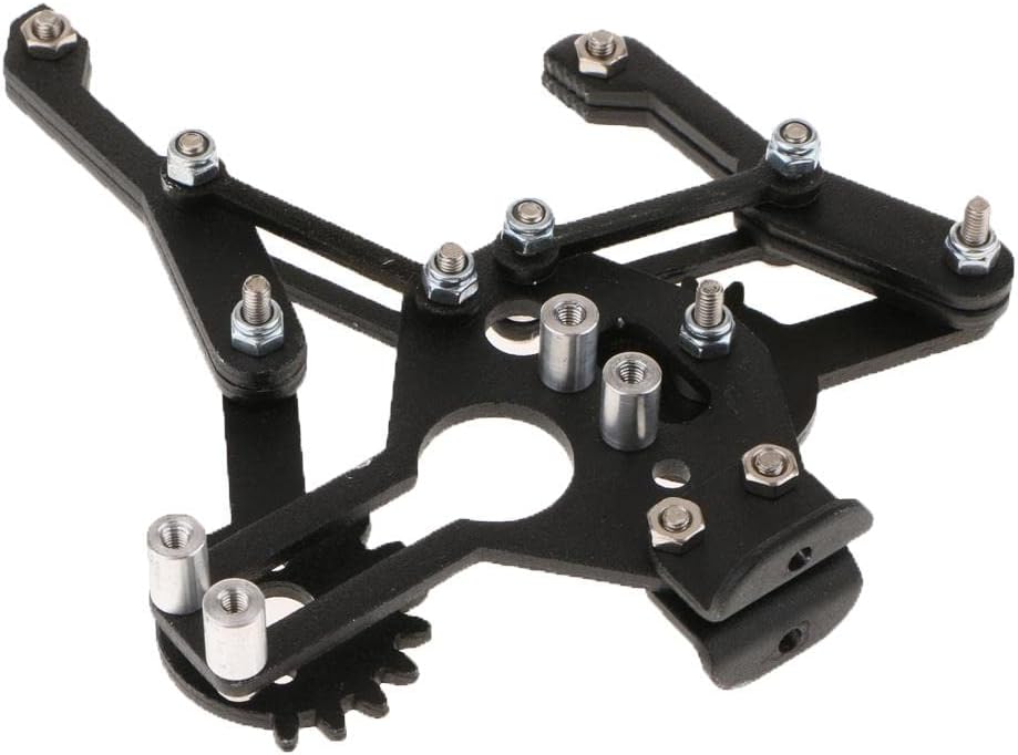 F Fityle Schwarzer Roboterarmgreifer, Roboter, mechanische Krallen, Roboterzubehör für Arduino – Bild 5