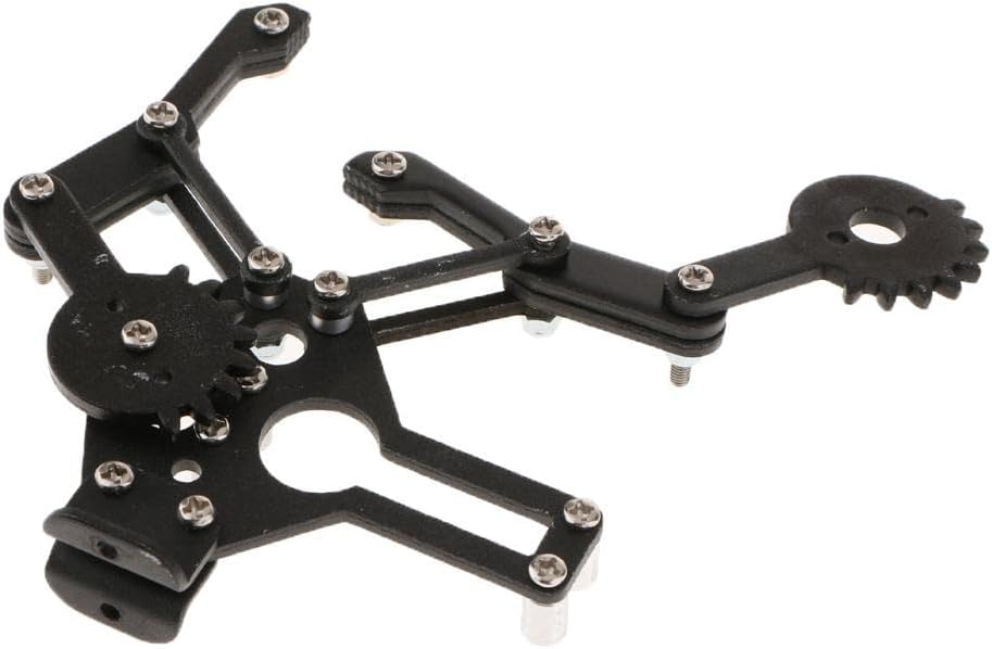 F Fityle Schwarzer Roboterarmgreifer, Roboter, mechanische Krallen, Roboterzubehör für Arduino – Bild 3