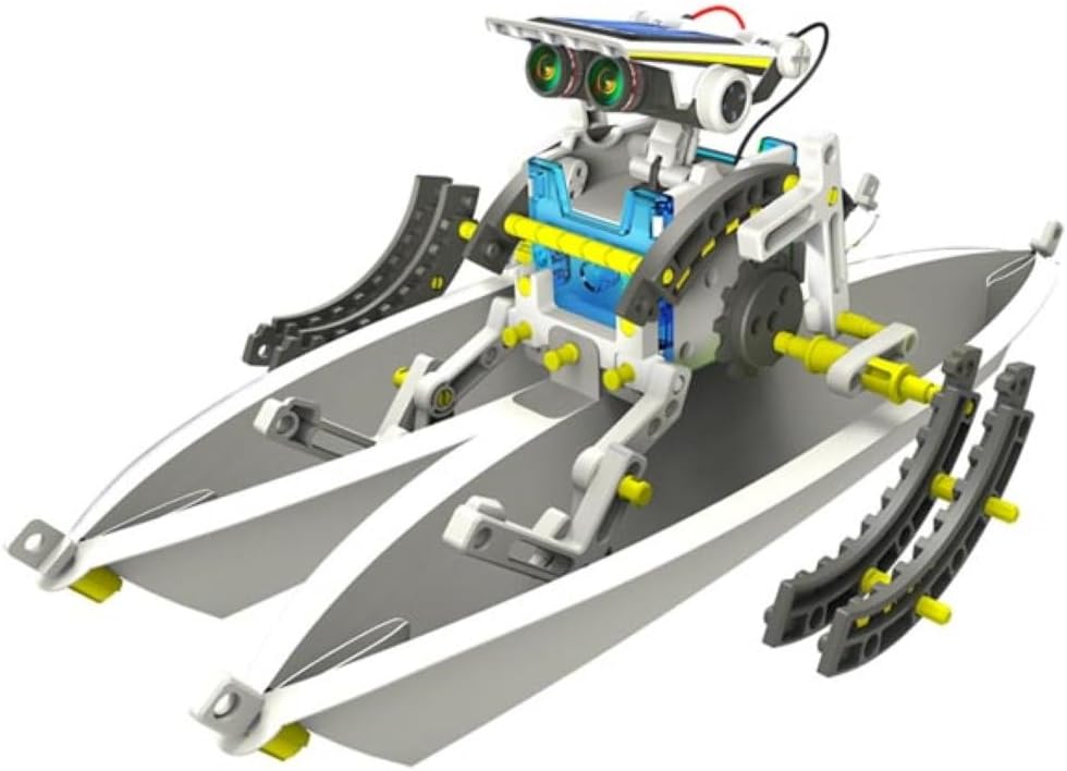 Velleman Roboter-Bausatz, Roboter, solarbetrieben, 14-in-1-Spielzeugroboter, STEM-Konstruktionsspielzeug – Bild 5