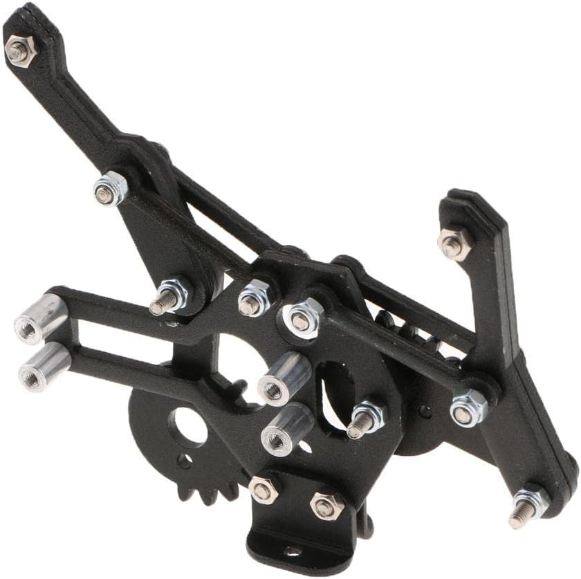 F Fityle Schwarzer Roboterarmgreifer, Roboter, mechanische Krallen, Roboterzubehör für Arduino