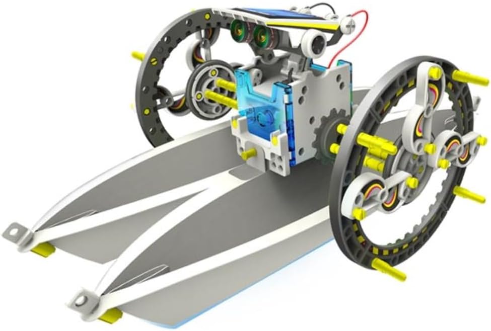 Velleman Roboter-Bausatz, Roboter, solarbetrieben, 14-in-1-Spielzeugroboter, STEM-Konstruktionsspielzeug – Bild 4