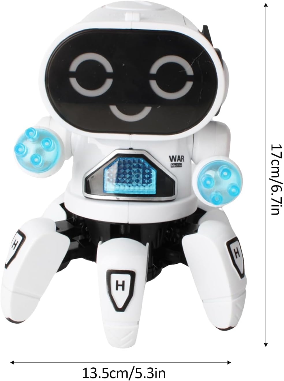 Generico Musikroboter – Interaktives elektrisches Musikspielzeug in Oktopusform, blinkender Sensor | Intelligenter Spielzeugroboter für Kinder für den Hinterhof, la c – Bild 7