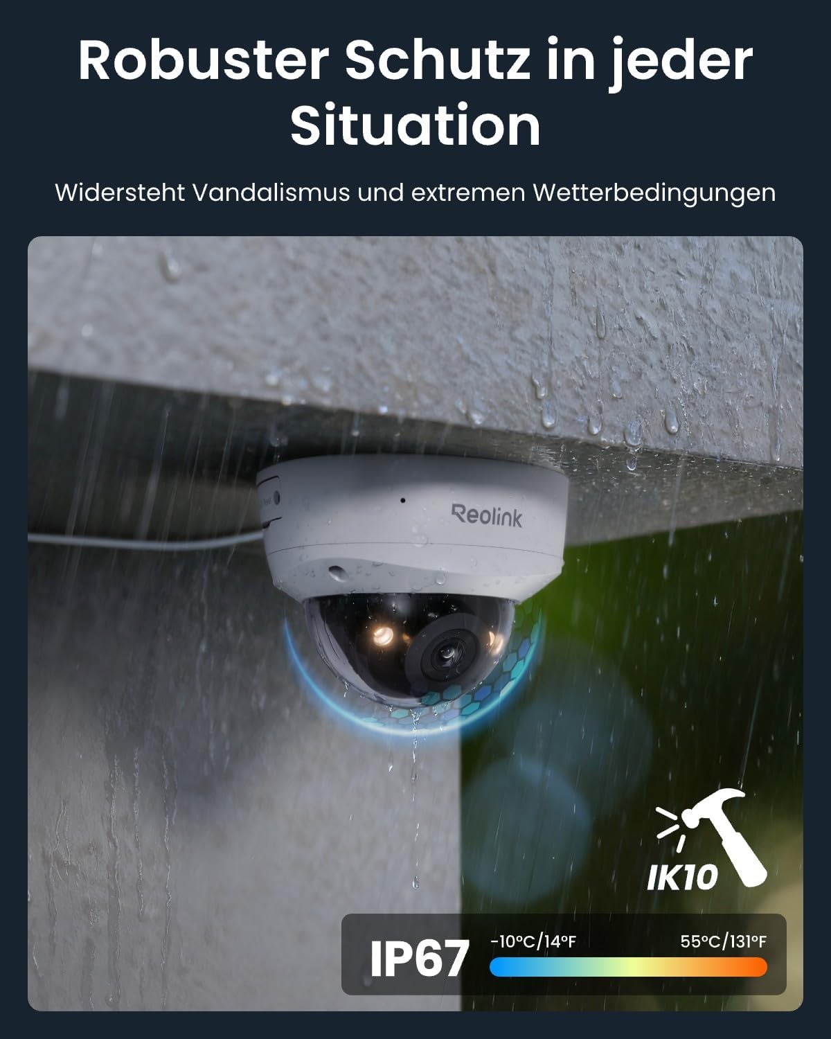 Reolink 12MP PoE-Überwachungskamera-Set mit 4x IK10 Vandalensicheren Außenkameras, 145° Weitwinkel, Farbnachtsicht, Personen-/Fahrzeug-/Tiererkennung, 2-Wege-Audio, 8CH NVR mit 2TB HDD, – Bild 4