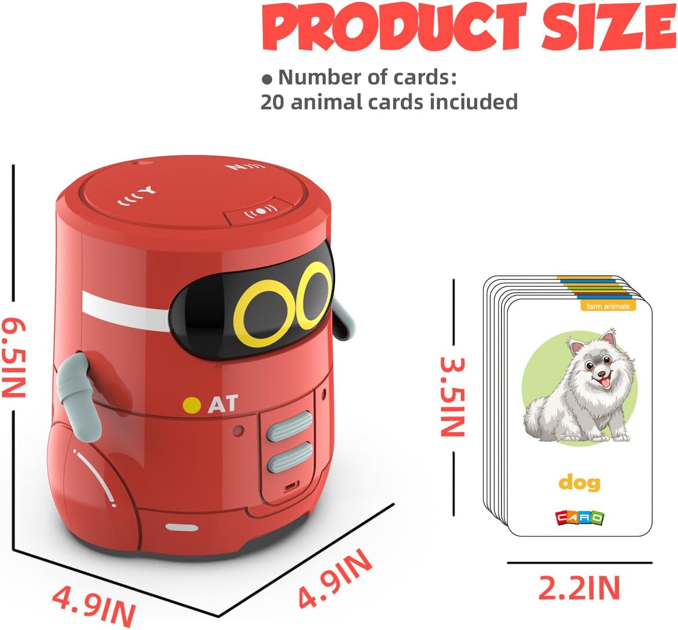 Intelligenter sprechender Roboter, Intelligenter sprechender Roboter für Kinder | Intelligente sprechende interaktive --Roboterspielzeuge,Sprachgesteuerter Kinderroboter mit Berührungssensor, s – Bild 6