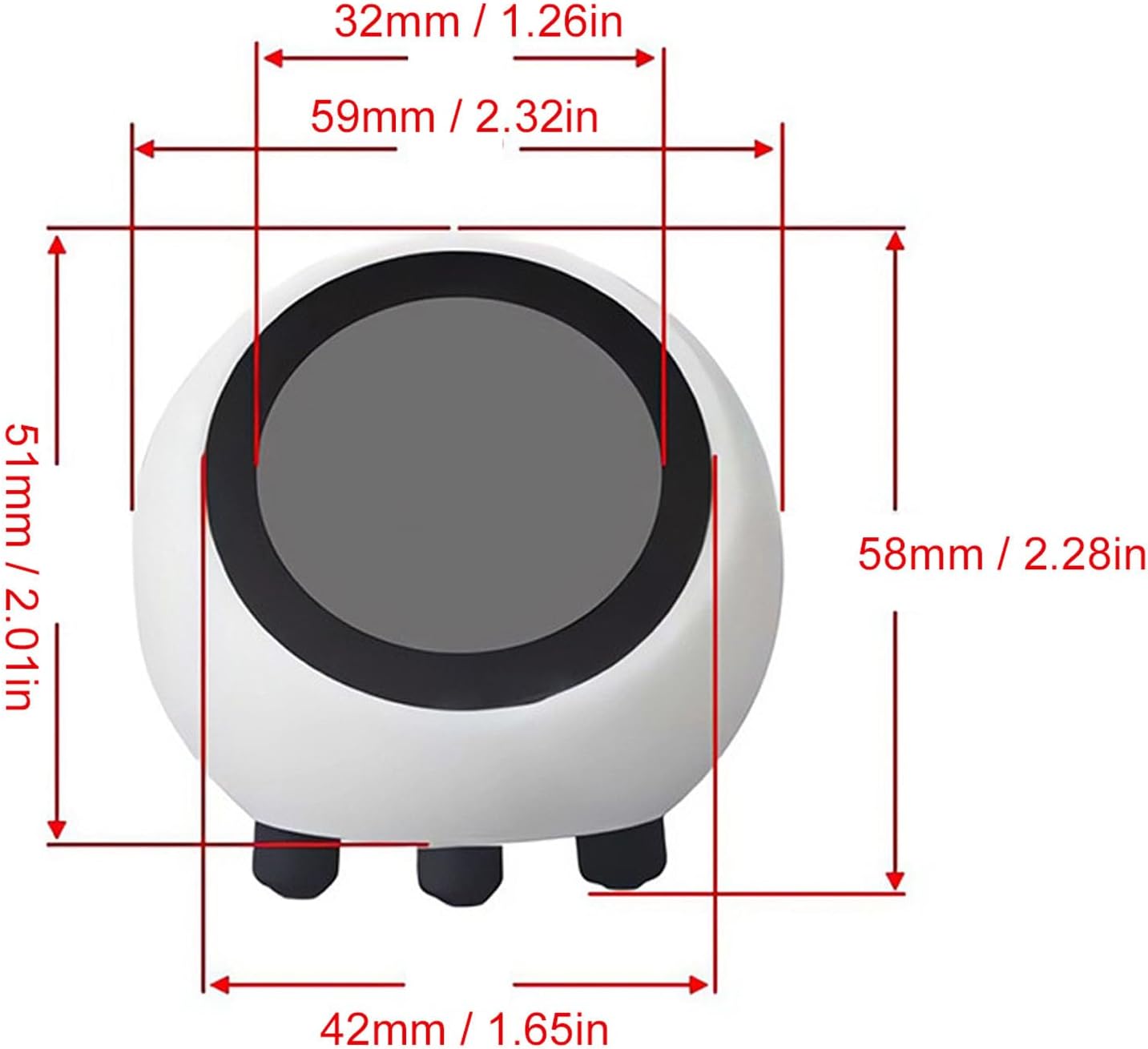 Annadue AI Robot Companion, emotionaler Begleitroboter mit Sprachweckung, Bluetooth 5.0, WiFi, Wetteruhr, Videomusikwiedergabe, intelligente KI – Bild 6
