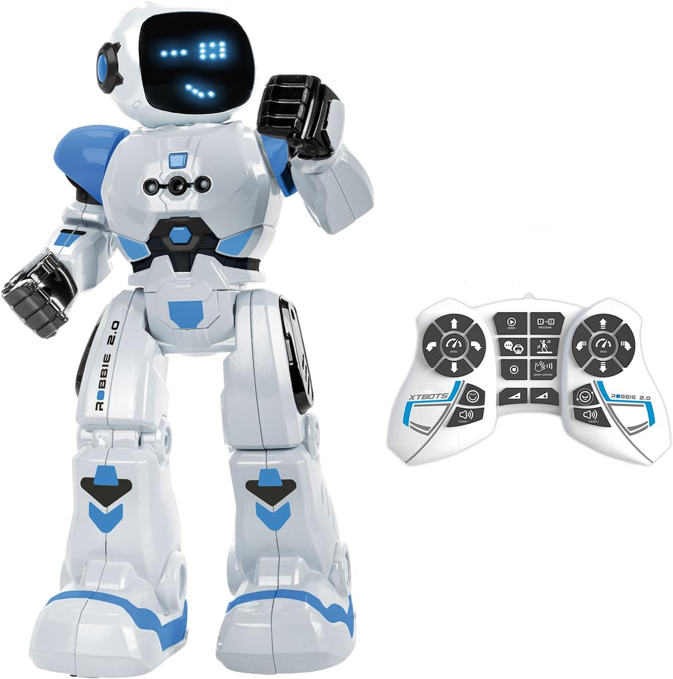 Xtrem Bots - Robbie, ferngesteuerter Roboter mit Fernbedienung, interaktives Spielzeug für Kinder ab 5 Jahren, Gestensteuerung, intelligenter Roboter, Geschenke für Kinder
