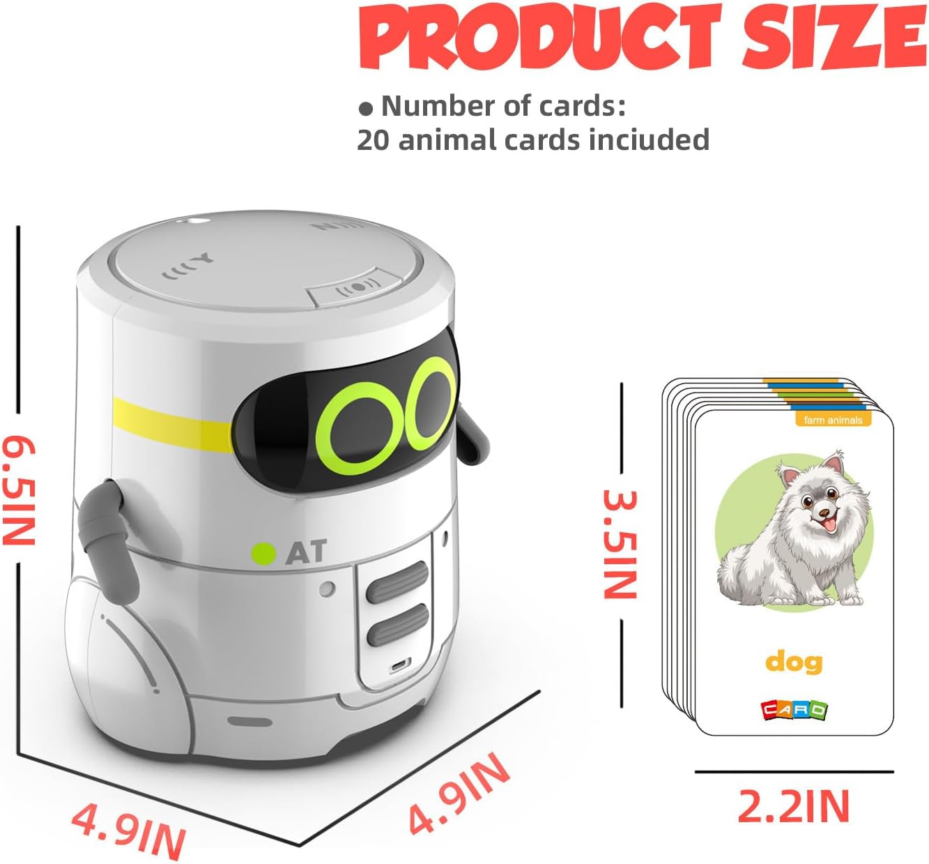 Intelligenter sprechender Roboter, intelligenter sprechender Roboter für Kinder - Intelligentes interaktives Roboterspielzeug, sprechende Roboter-Haustiere | Sprachgesteuerter Kinderroboter mit Berühr – Bild 8