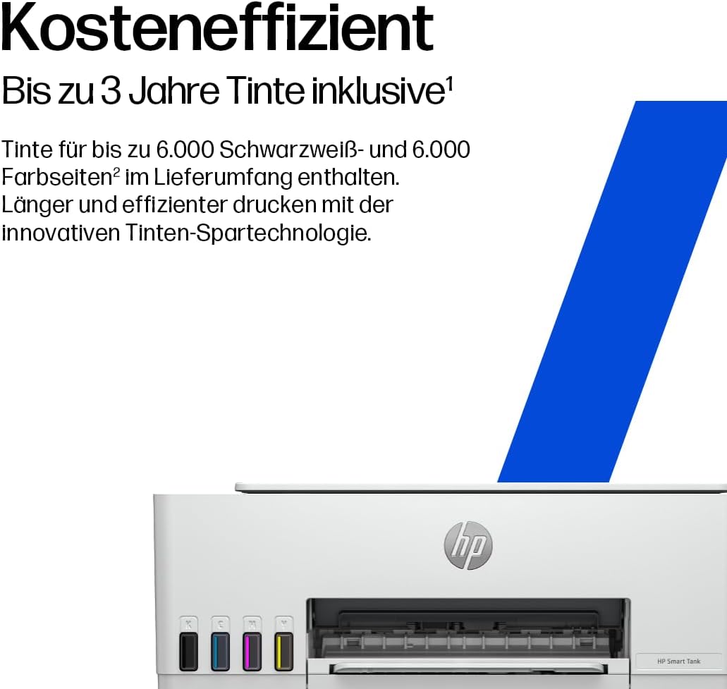 HP Smart Tank 5105 All-in-One-Drucker, Farbe, für Zuhause und Heimbüro, Kopieren, kabellos, großer Druckertank, Drucken von Smartphone oder Tablet, Scannen in PDF – Bild 4