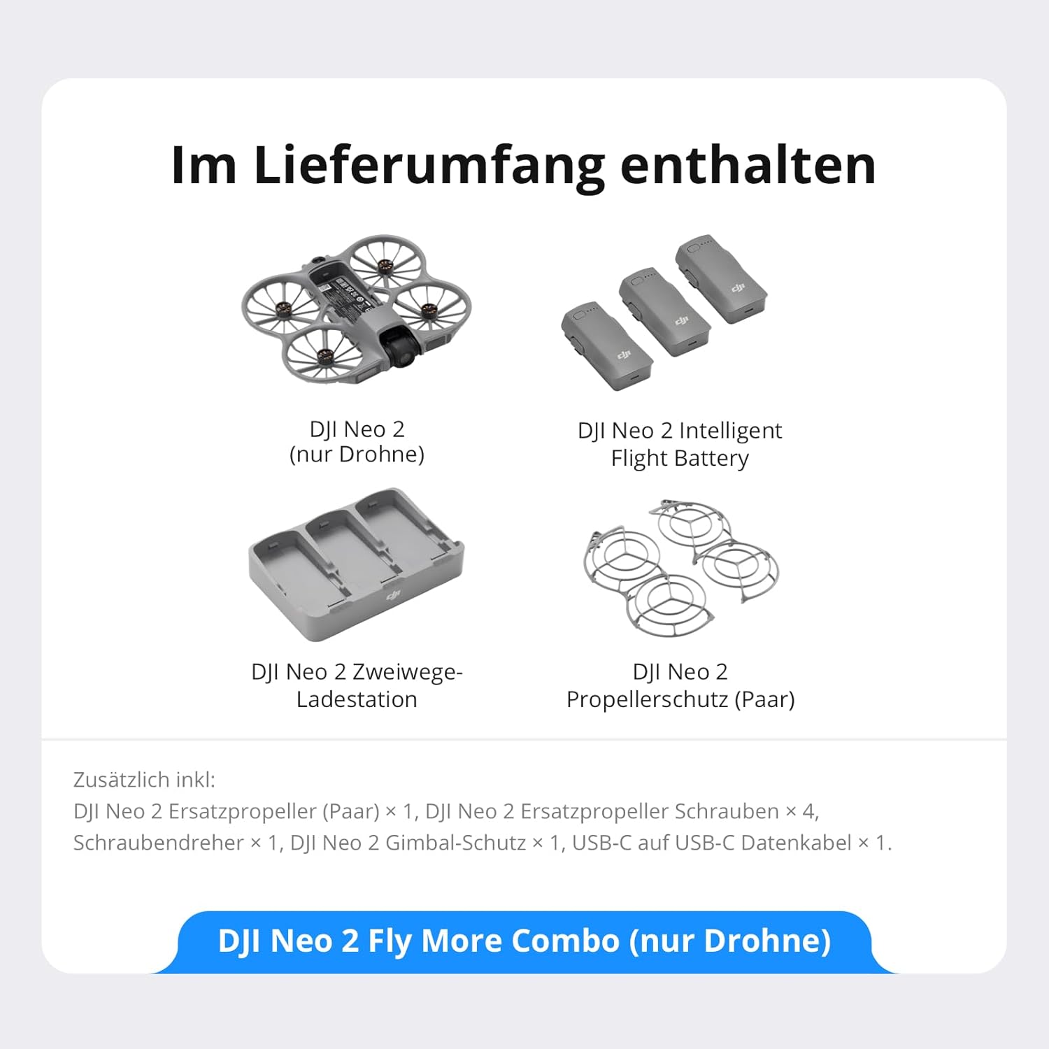 DJI Neo 2 Fly More Combo (nur Drohne), Handflächenstart und -landung, Gestensteuerung, ActiveTrack, omnidirektionale Hinderniserkennung, Einsteigerdrohne, 3 Batterien – Bild 9