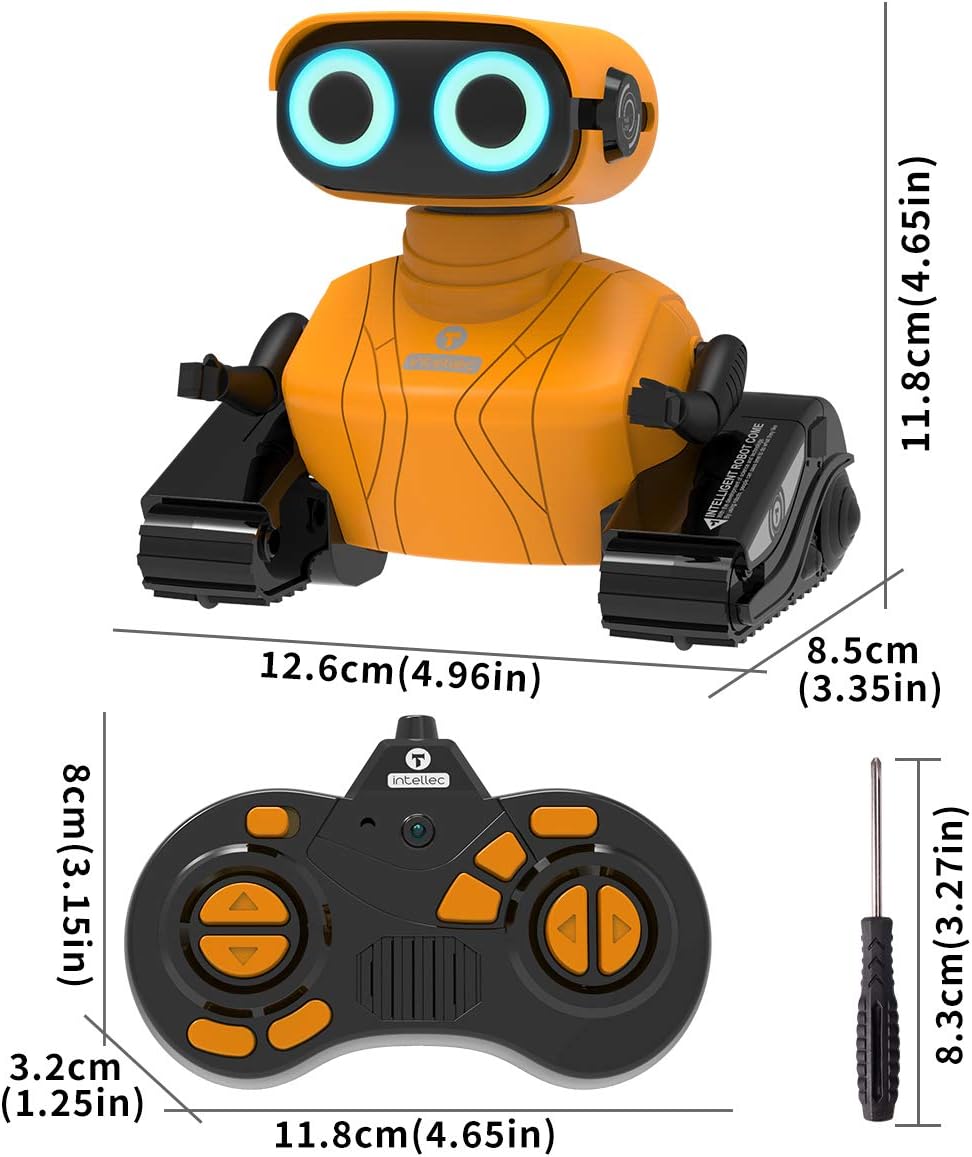 REMOKING RC Roboter Kinderspielzeug, Roboter mit Ton und Licht, Spielzeuggeschenk für Jungen und Mädchen (Orange) – Bild 7