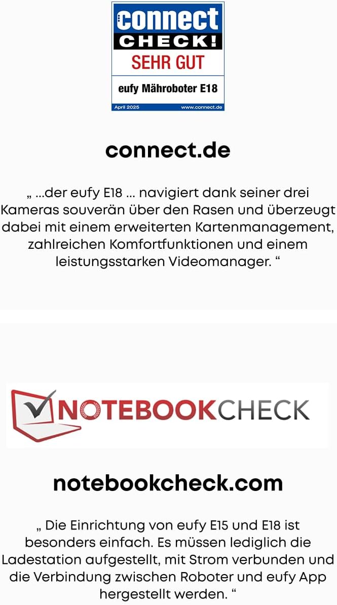 eufy E18 Mähroboter ohne Begrenzungskabel, ohne RTK und Signalausfälle, TrueVision-Technologie, GNSS bis 1200 m², präziser Kantenschnitt, Hindernisvermeidung, App-Steuerung, tierfreundlich – Bild 9