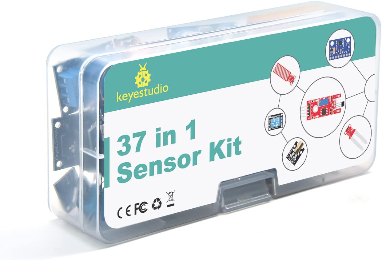 KEYESTUDIO 37-in-1-Sensormodul-Kit, kompatibel mit Arduino IDE, Raspberry Pi, elektronisches Starter-Kit für Anfänger – Bild 7