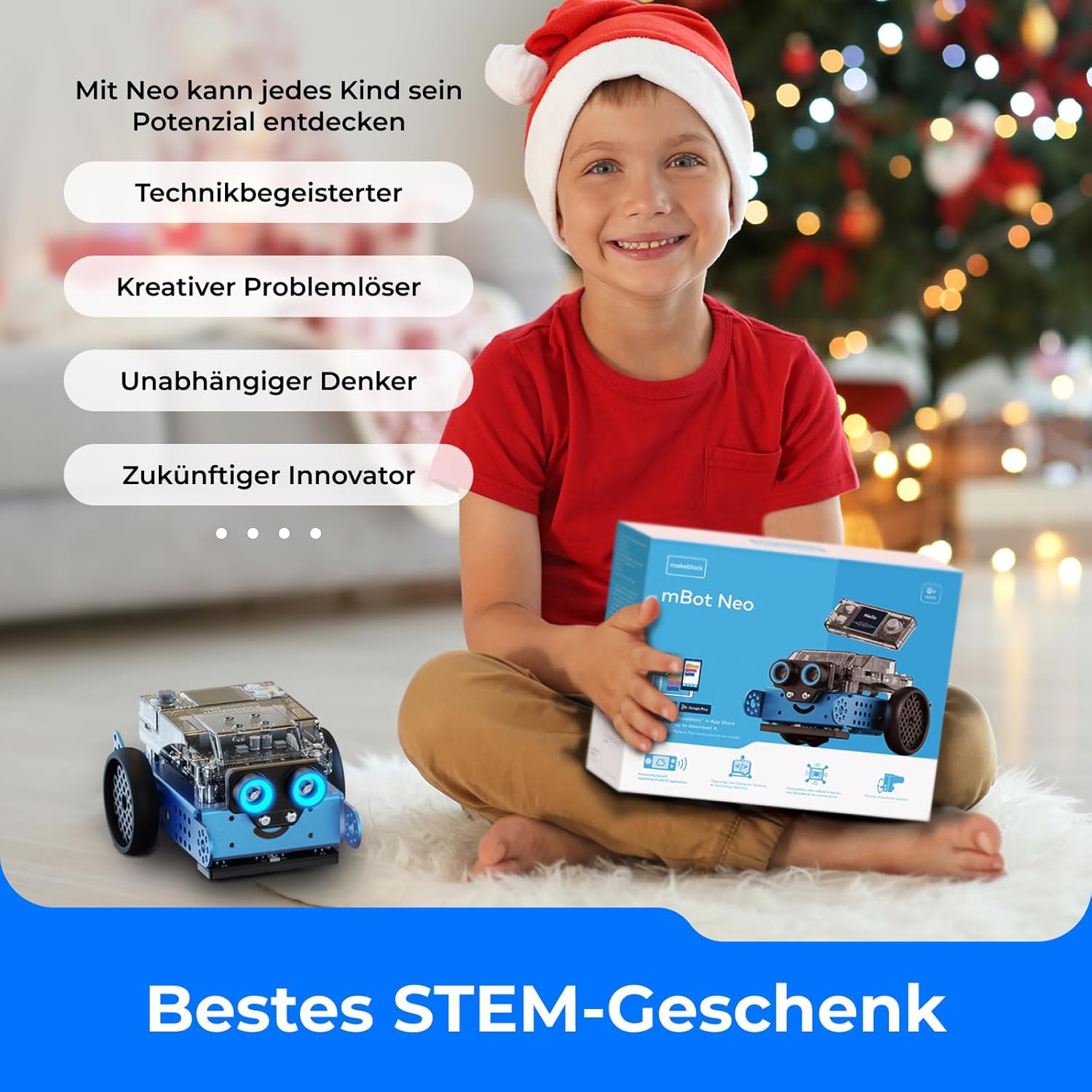 Makeblock mBot 2 programmierbare Roboter für Kinder, KI-Roboterspielzeug mit WiFi-Fernbedienung, mit Scratch- und Python-kompatibel, intelligentes STEM-Kit, Geschenk für Kinder ab 8 Jahren – Bild 7