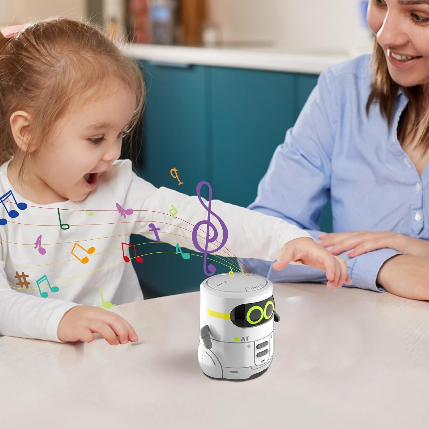 Sprachgesteuerter intelligenter Roboter, Roboterspielzeug für Kinder | Intelligente sprechende interaktive Roboter-Roboterspielzeuge, Lernspielzeug, niedlicher Sprachsteuerungs-Kinderroboter – Bild 2
