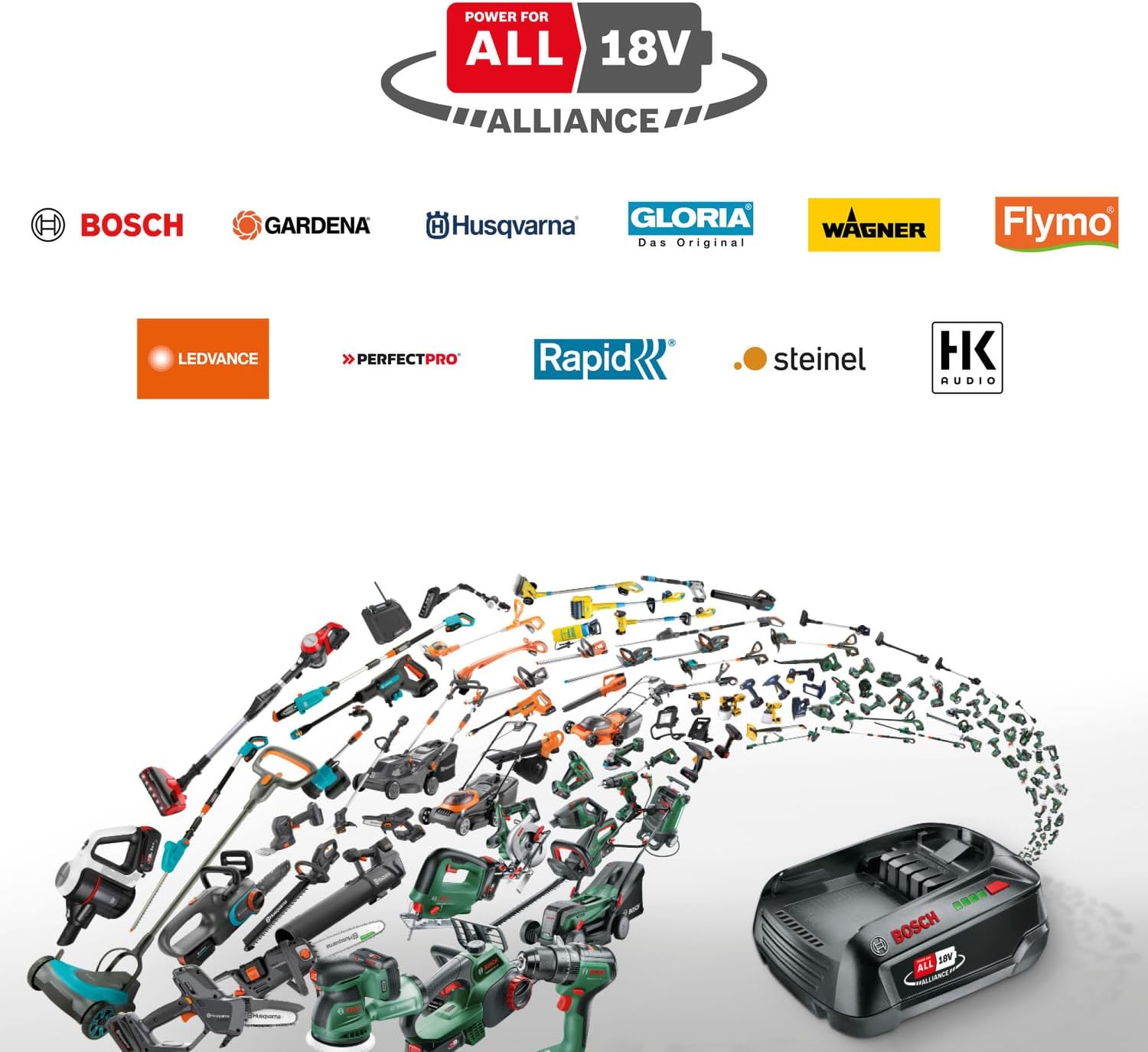 Bosch Home and Garden Indego S+ 500 Rasenroboter (mit 18-V-Akku, App-Funktion, Ladestation inklusive, Schnittbreite 19 cm, für Rasenflächen bis 500 m², im Karton), Schwarz, Grün – Bild 2