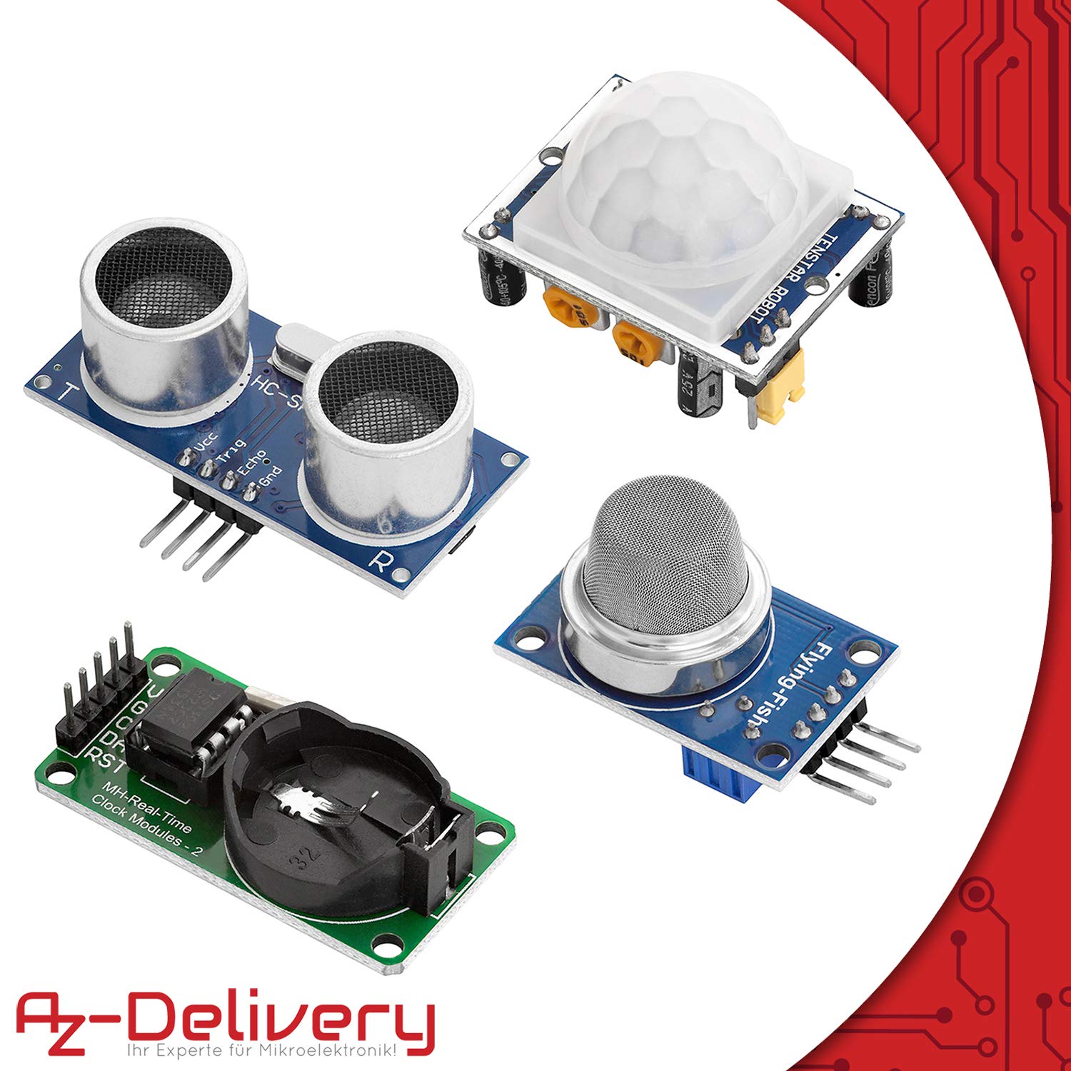AZDelivery 16 in 1 Kit Zubehörset mit Sensoren und Modulen kompatibel mit Arduino und Raspberry Pi mit E-Book! – Bild 6