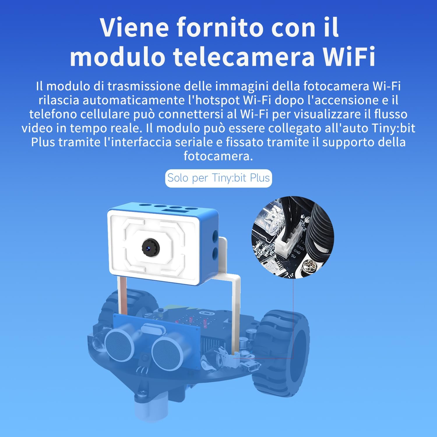 Yahboom Micro:bit V2 Grafikprogrammierroboter-Kit für Mint-Unterricht in der Grundschule für Jugendliche und elektronische Wettbewerbe mit WiFi-Kameramodul (ohne microbit v2) – Bild 2