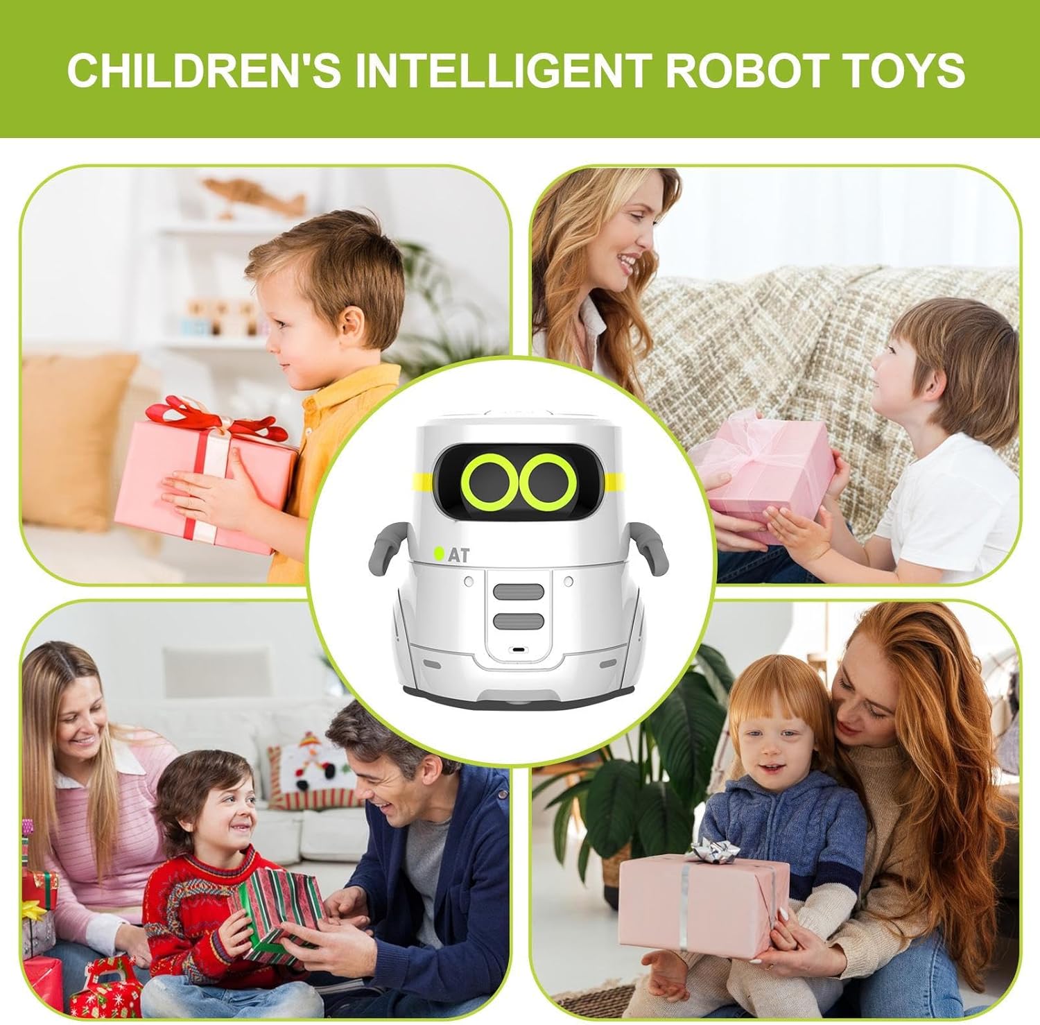 Sprachgesteuerter intelligenter Roboter, Roboterspielzeug für Kinder | Intelligente sprechende interaktive Roboter-Roboterspielzeuge, Lernspielzeug, niedlicher Sprachsteuerungs-Kinderroboter – Bild 4