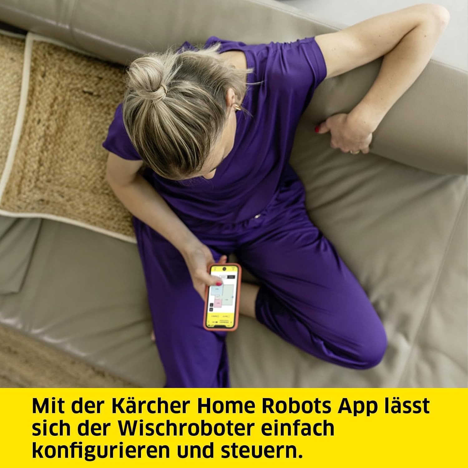 Kärcher RCF 3 Wischroboter, intelligente App-Steuerung, LiDAR-Lasernavigation, Kartierung, Raum- und Hinderniserkennung, 120 Minuten Laufzeit, für Hartböden – Bild 6