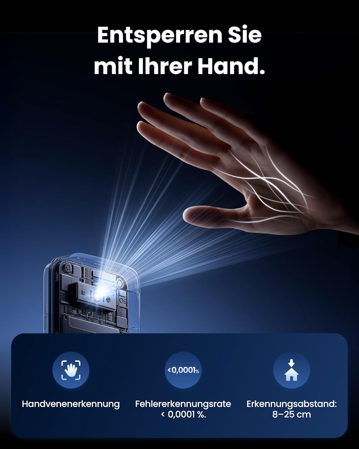 SwitchBot WiFi Smart Lock Ultra mit Keypad Vision Pro – 3D-Gesichts- und Venenerkennung, kontaktloses Entsperren, passend für Euro-Profilzylinder, kompatibel mit Matter, Alexa, Google und IFTTT – Bild 4