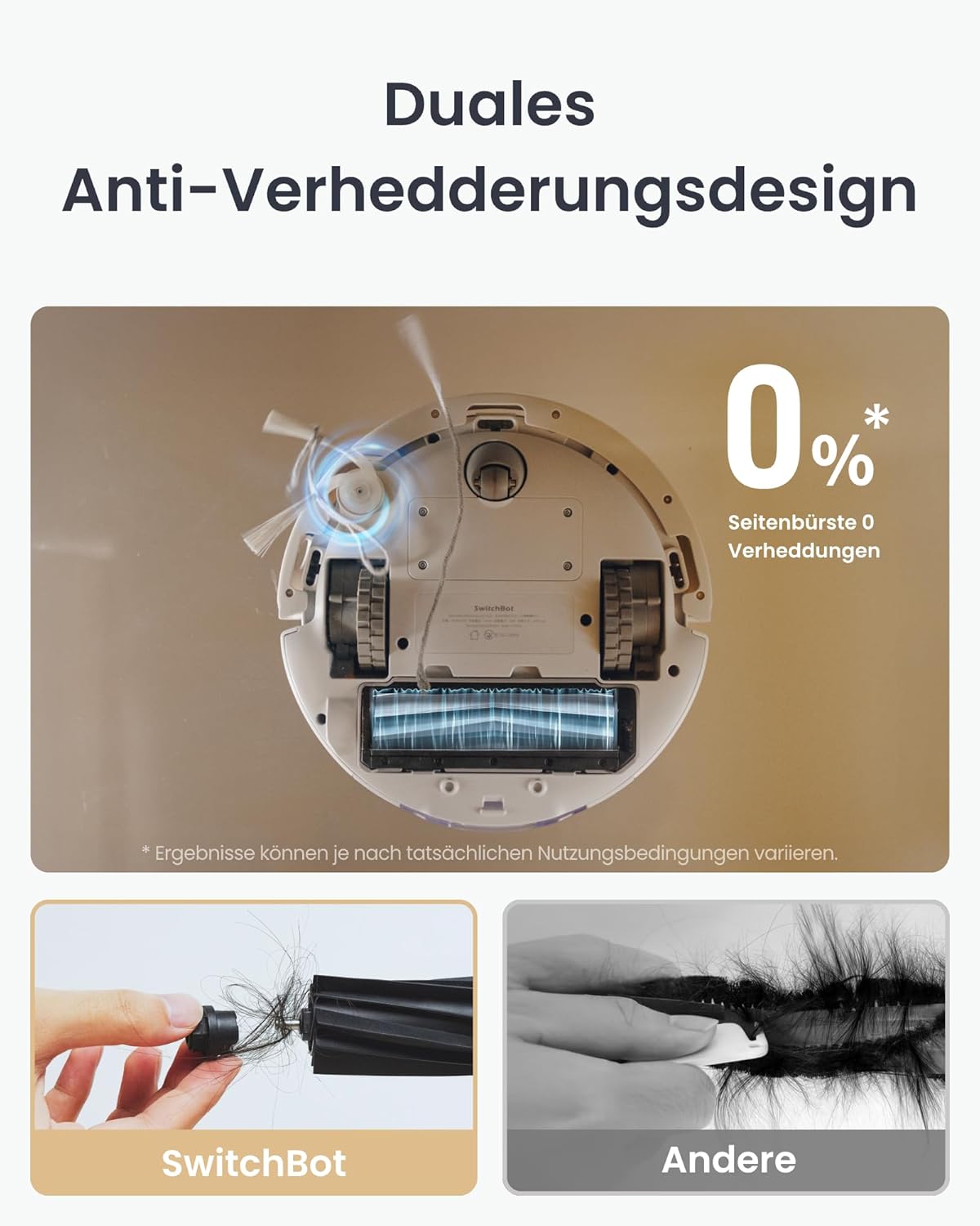 SwitchBot K11+ Staubsaugerroboter mit Wischfunktion, 6000 Pa Saugleistung, 90 Tage Staubaufnahme, selbstentleerend, LDS Smart Mapping, schlankes 3,6-Zoll-Design, kompatibel mit Apple Home, Alexa, Google Home und – Bild 4