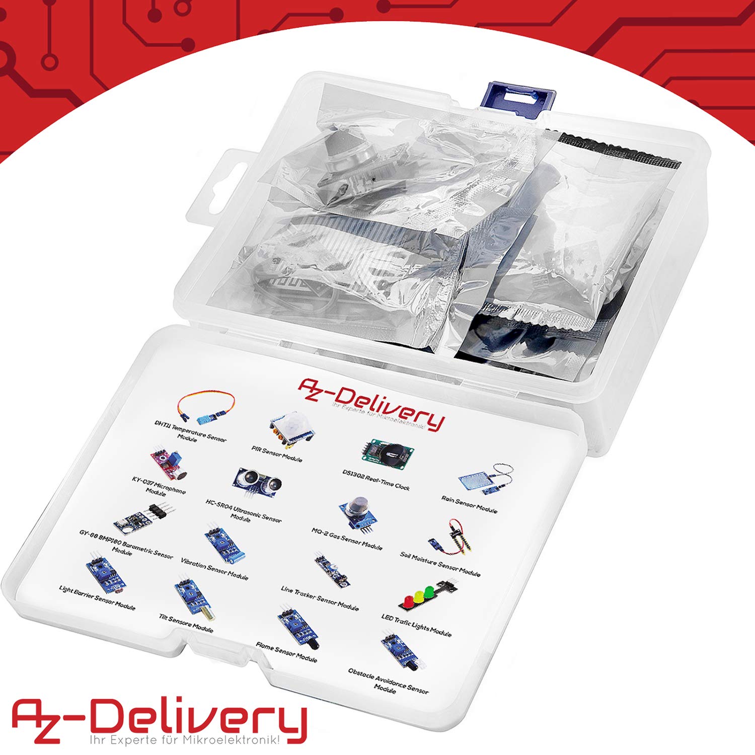 AZDelivery 16 in 1 Kit Zubehörset mit Sensoren und Modulen kompatibel mit Arduino und Raspberry Pi mit E-Book! – Bild 9
