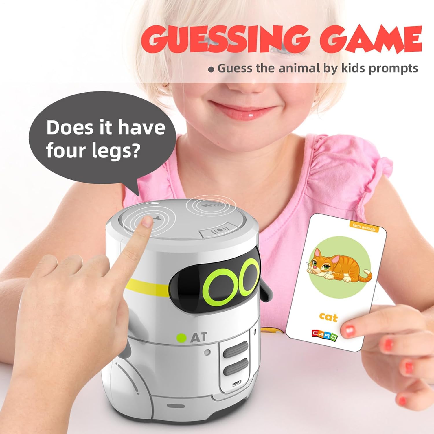 Sprachgesteuerter intelligenter Roboter, Roboterspielzeug für Kinder | Intelligente sprechende interaktive Roboter-Roboterspielzeuge, Lernspielzeug, niedlicher Sprachsteuerungs-Kinderroboter – Bild 9