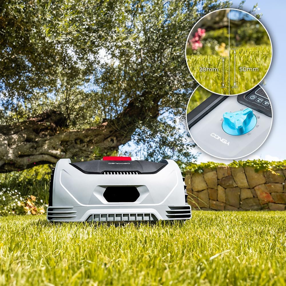 Cecotec Robot Lawnmower with Conga Grasshopper 500 App. Digital Brushless Motor, Areas of 500 m², Maximum Gradient of 27%, Cutting Blade Controller, Rain Sensor – Bild 6