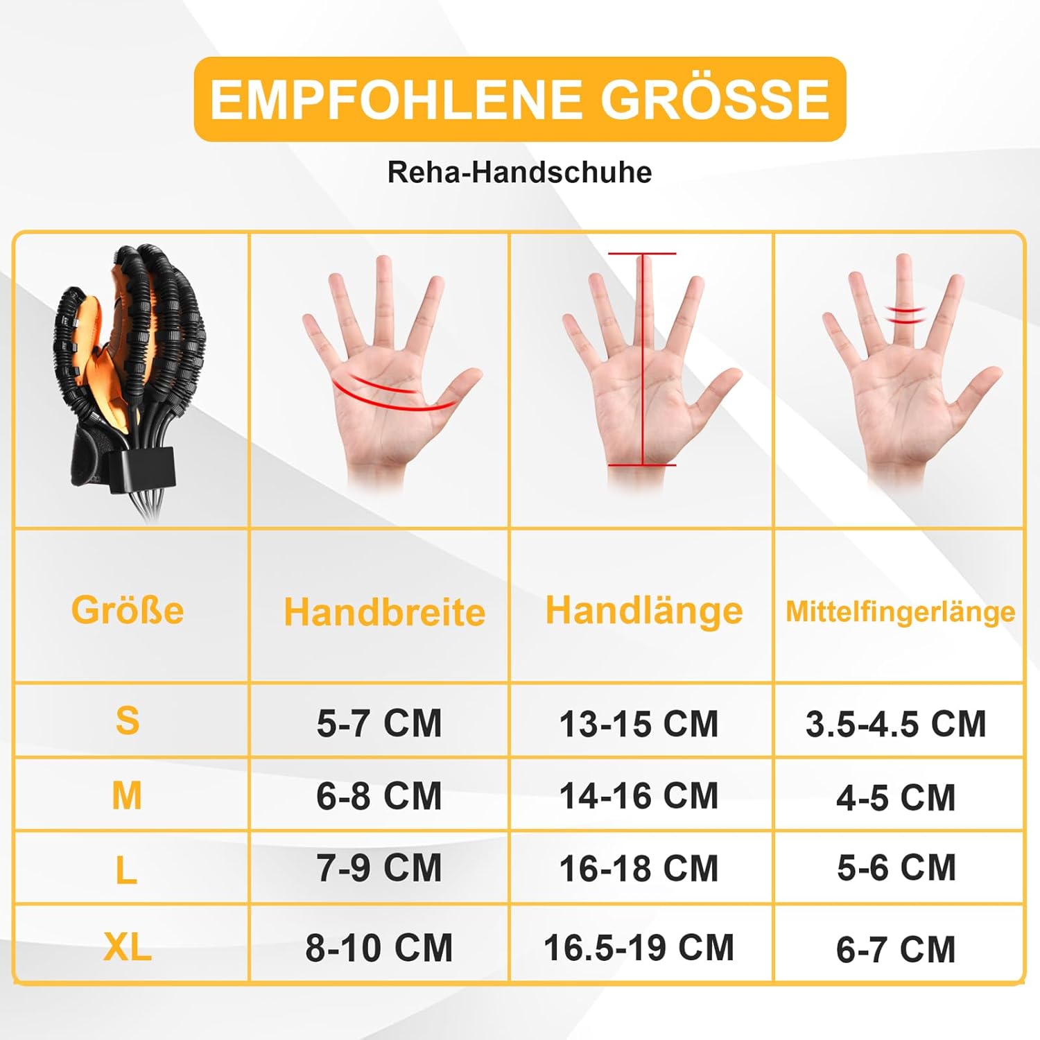 Rehabilitationsroboter-Handschuhe der 6. Generation für die Wiederherstellung von Schlaganfällen, Finger-Hand-Trainingsgeräte, Handfunktions-Rehabilitationshandschuh, Spiegeltraining und Multimodus für zu Hause (LH, M) – Bild 6