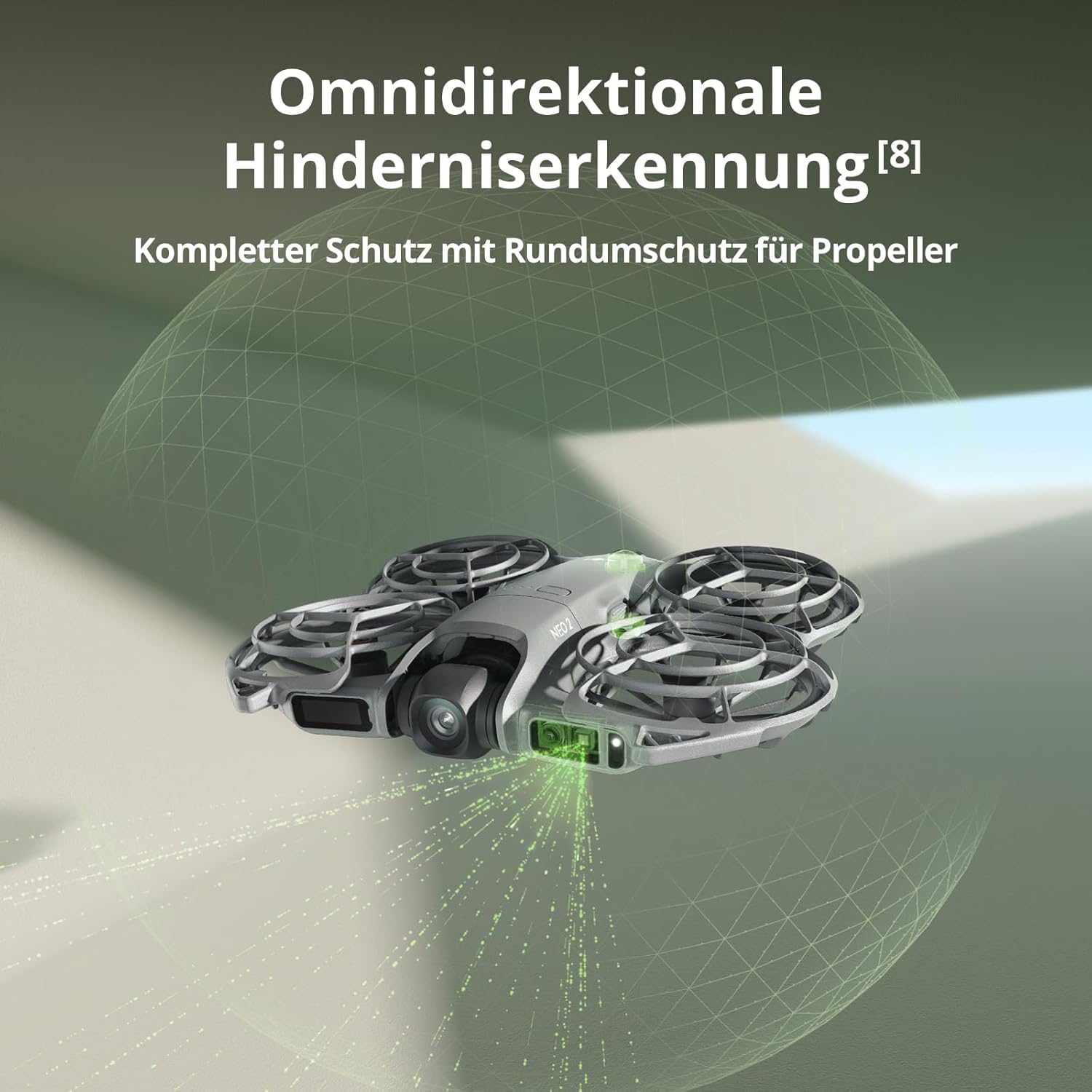 DJI Neo 2 Fly More Combo (nur Drohne), Handflächenstart und -landung, Gestensteuerung, ActiveTrack, omnidirektionale Hinderniserkennung, Einsteigerdrohne, 3 Batterien – Bild 5