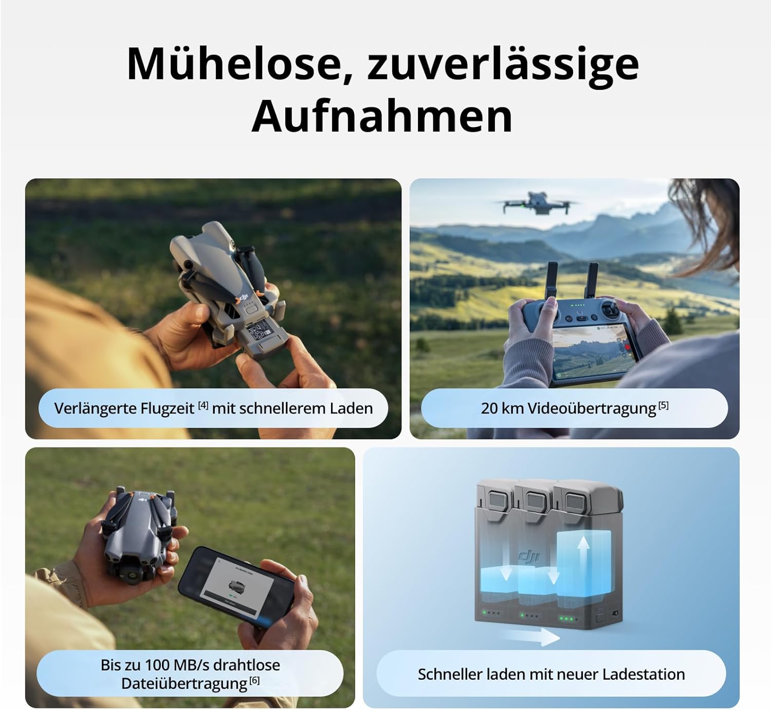 DJI Mini 5 Pro Fly More Combo mit DJI RC 2 und 1 Jahr Pflege (automatisch aktiviert), C0-zertifiziert, 4K-Drohne für Anfänger, Drohne mit Kamera, 1-Zoll-CMOS, Hinderniserkennung, 225° Gimbal-Drehung – Bild 6