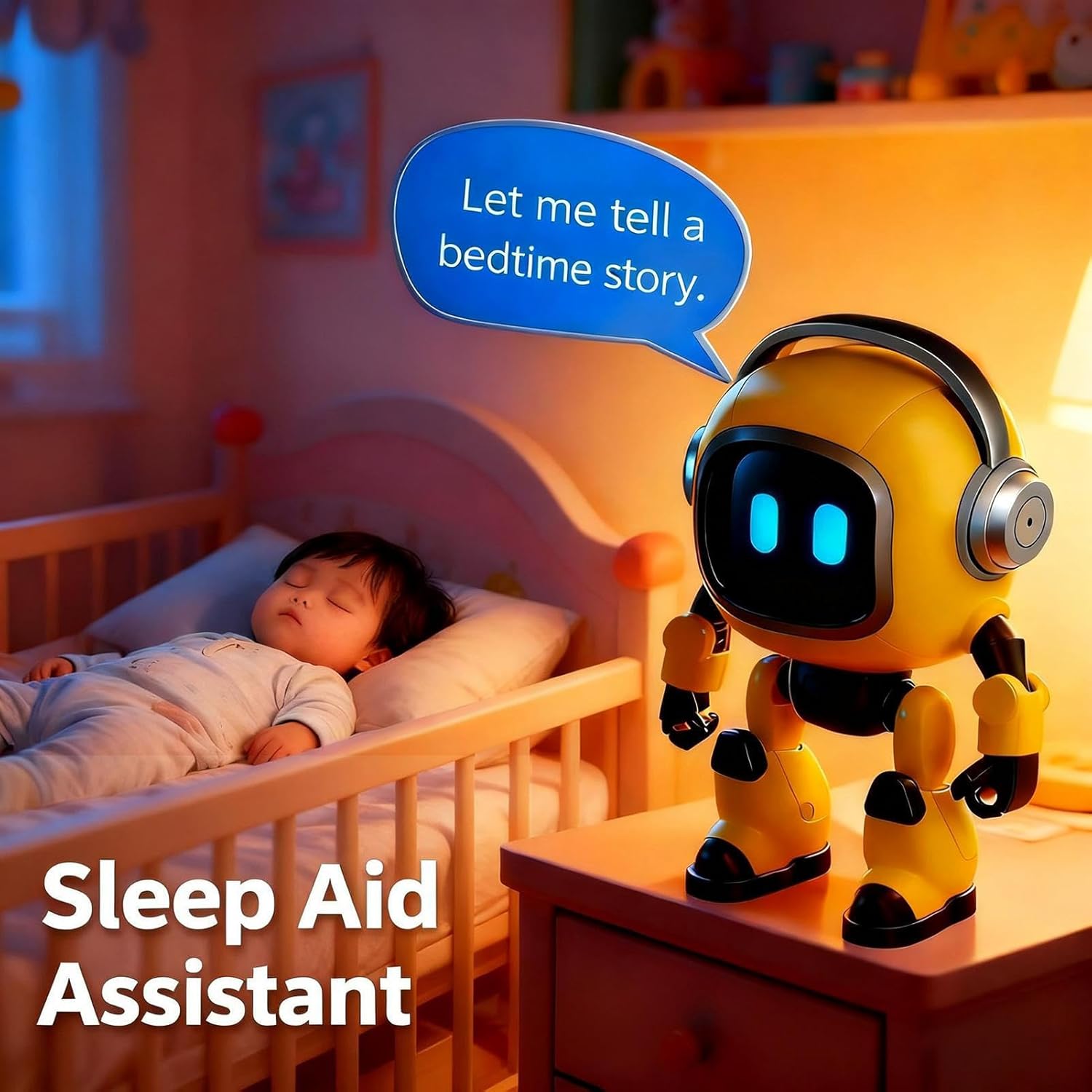 AI-Roboter für intelligentes interaktives Lernen, intelligentes Lernspielzeug für Kinder, Mädchen und Erwachsene: lustiges technologisches Geschenk für Geburtstagsfeiern und Unterhaltung – Bild 2