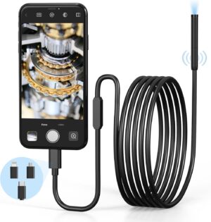 Endoskopkamera mit Licht, WiFi-Endo...