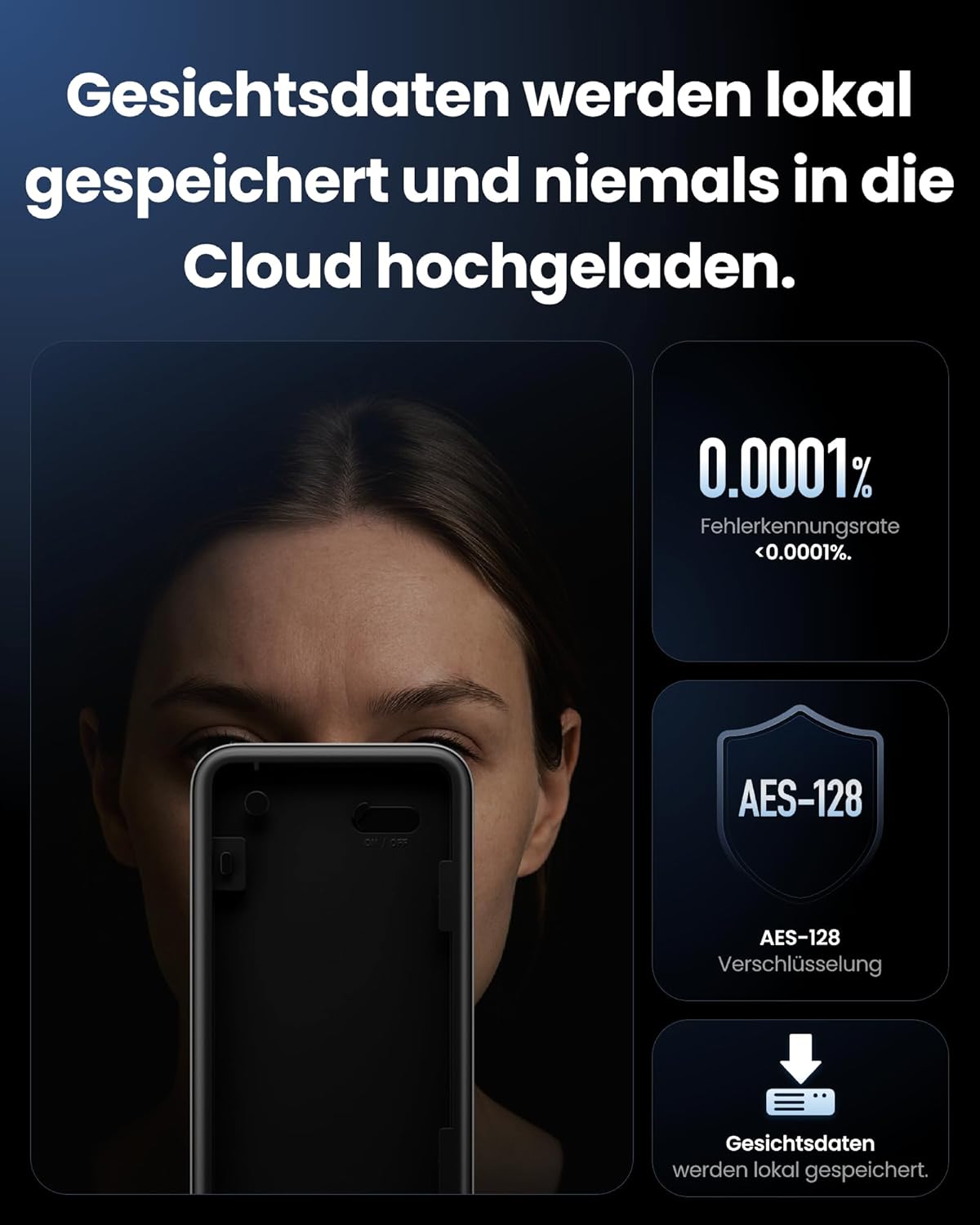 SwitchBot WiFi Smart Lock Ultra mit Keypad Vision Pro – 3D-Gesichts- und Venenerkennung, kontaktloses Entsperren, passend für Euro-Profilzylinder, kompatibel mit Matter, Alexa, Google und IFTTT – Bild 5