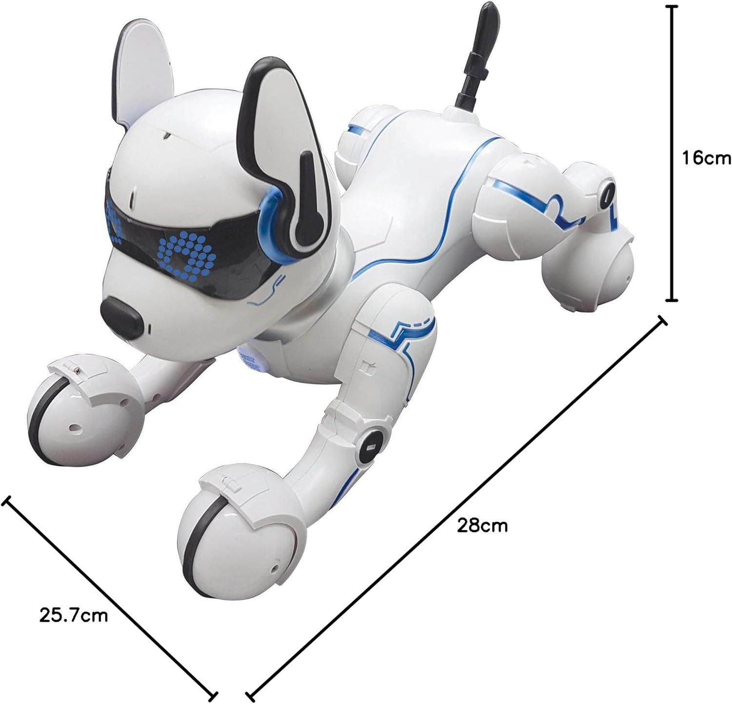 Lexibook Power Puppy, Mein Roboterhund fürs Training, Programmierbarer Roboter mit Fernbedienung, Dressurfunktion, Gestensteuerung, Tanz, Musik, Lichteffekte, DOG01 – Bild 10