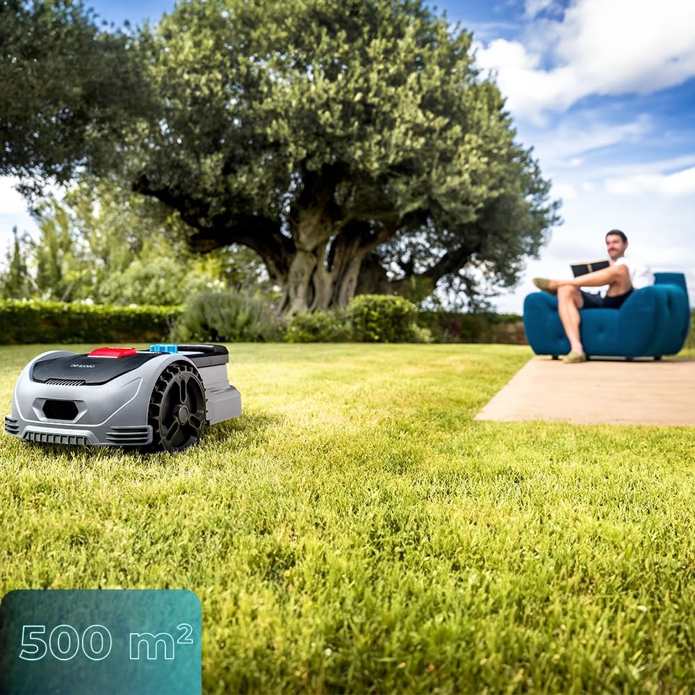 Cecotec Robot Lawnmower with Conga Grasshopper 500 App. Digital Brushless Motor, Areas of 500 m², Maximum Gradient of 27%, Cutting Blade Controller, Rain Sensor – Bild 4