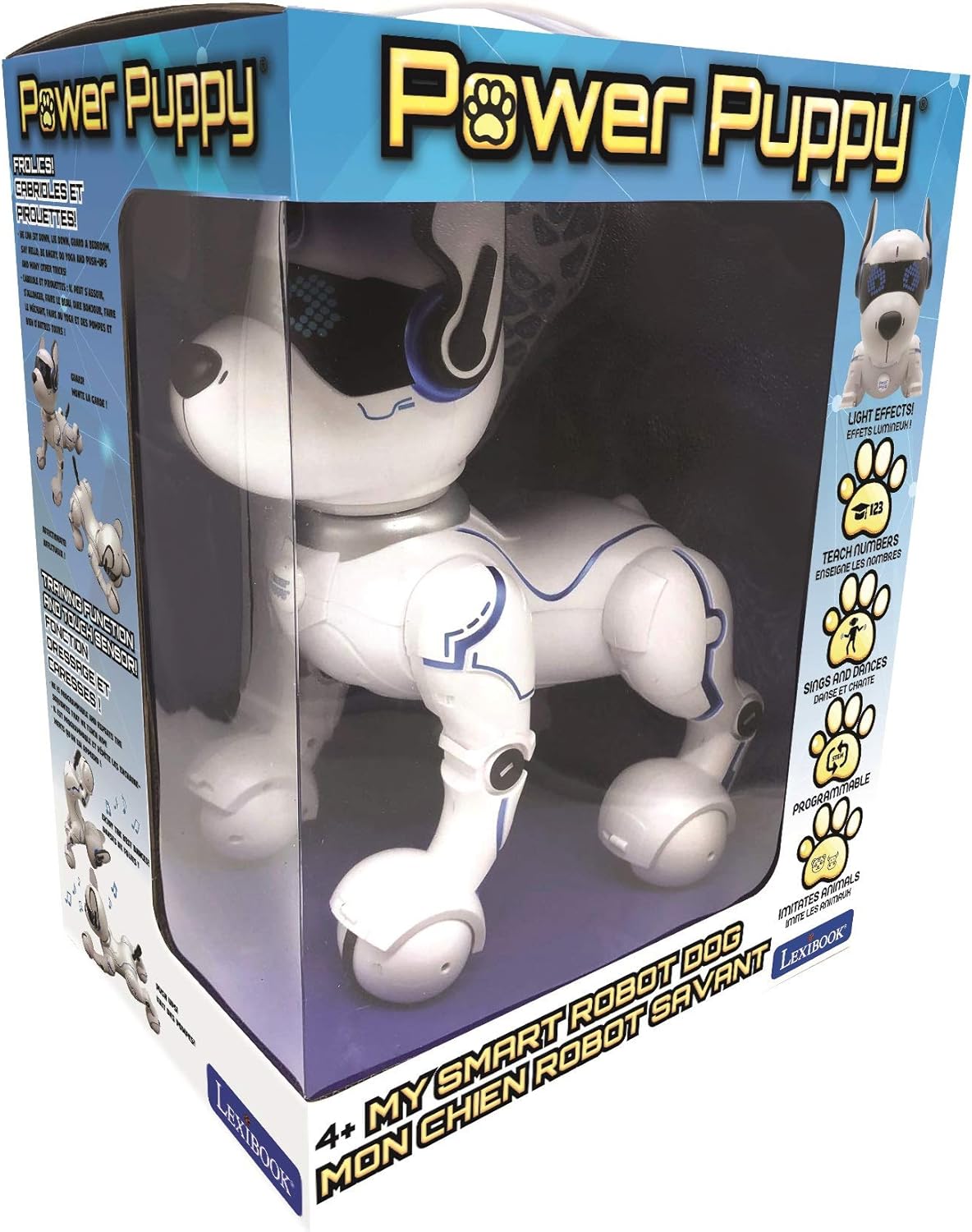 Lexibook Power Puppy, Mein Roboterhund fürs Training, Programmierbarer Roboter mit Fernbedienung, Dressurfunktion, Gestensteuerung, Tanz, Musik, Lichteffekte, DOG01 – Bild 7