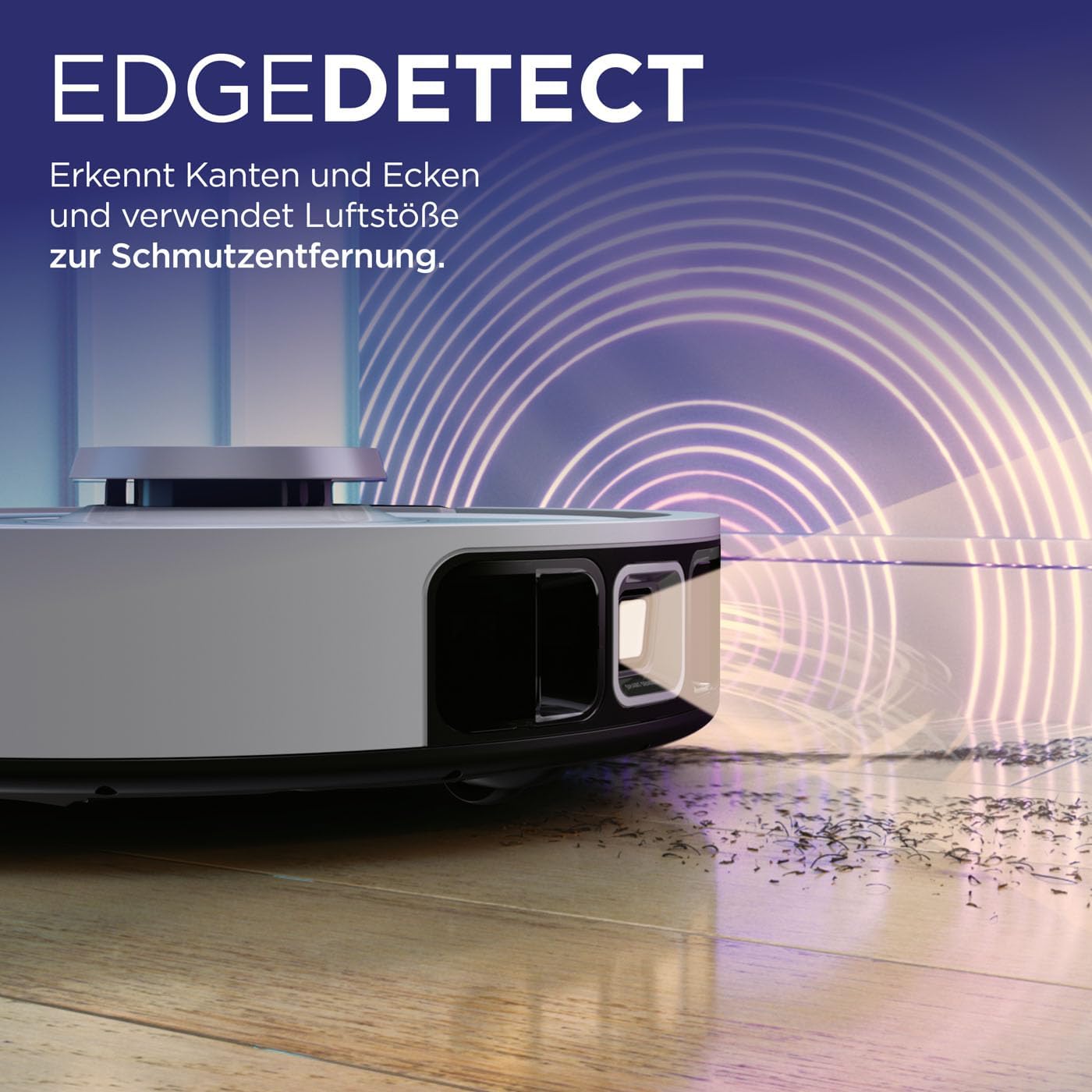 Shark PowerDetect Roboter-Staubsauger mit Saugstation, selbstreinigend, selbstentleerend bis zu 60 Tage, für Tierhaare, Teppiche und Hartböden, mit 3D- und LiDAR-Navigation, 14,5 cm flach weiß – Bild 4