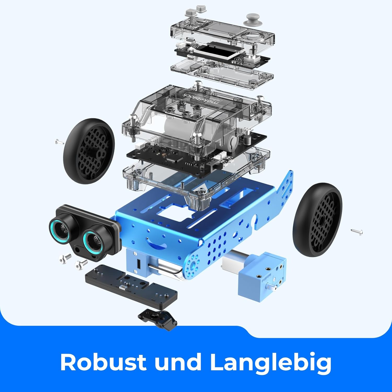 Makeblock mBot 2 programmierbare Roboter für Kinder, KI-Roboterspielzeug mit WiFi-Fernbedienung, mit Scratch- und Python-kompatibel, intelligentes STEM-Kit, Geschenk für Kinder ab 8 Jahren – Bild 8