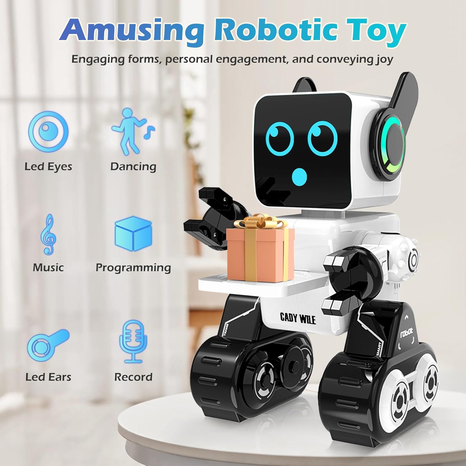 Anysun Roboterspielzeug für Kinder, intelligenter RC-Roboter mit Touch, App und Fernbedienung, programmierbares Roboterspielzeug, Laufen, Tanzen, Singen, Sprechen, Geschenk für Jungen und Mädchen – Bild 2