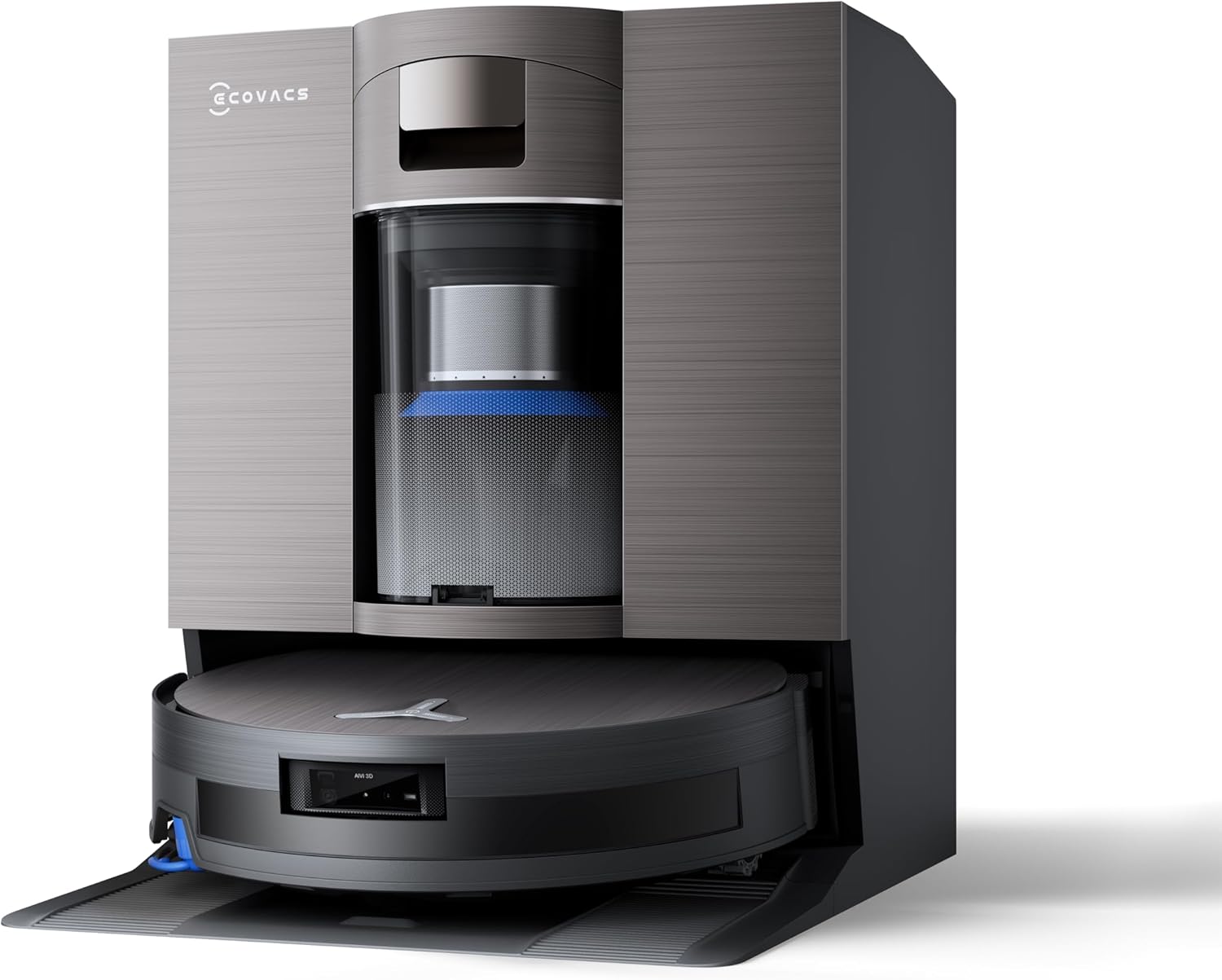 ECOVACS X11 OMNICYCLONE Saugroboter mit Wischfunktion, Blast + 19.500 Pa, ultraschnelle Akkuladung, OZMO Scooter 2.0, Steigleistung max. 4 cm Höhe, ausziehbarer Mopp, PureCyclone 2.0 Auto