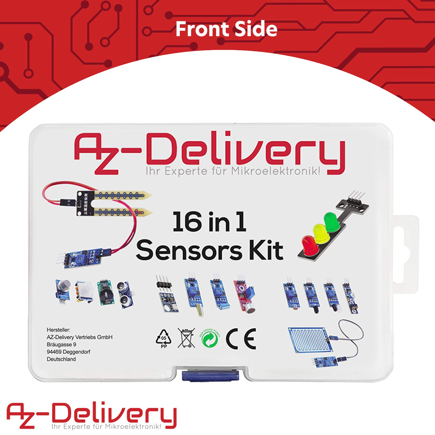 AZDelivery 16 in 1 Kit Zubehörset mit Sensoren und Modulen kompatibel mit Arduino und Raspberry Pi mit E-Book! – Bild 3