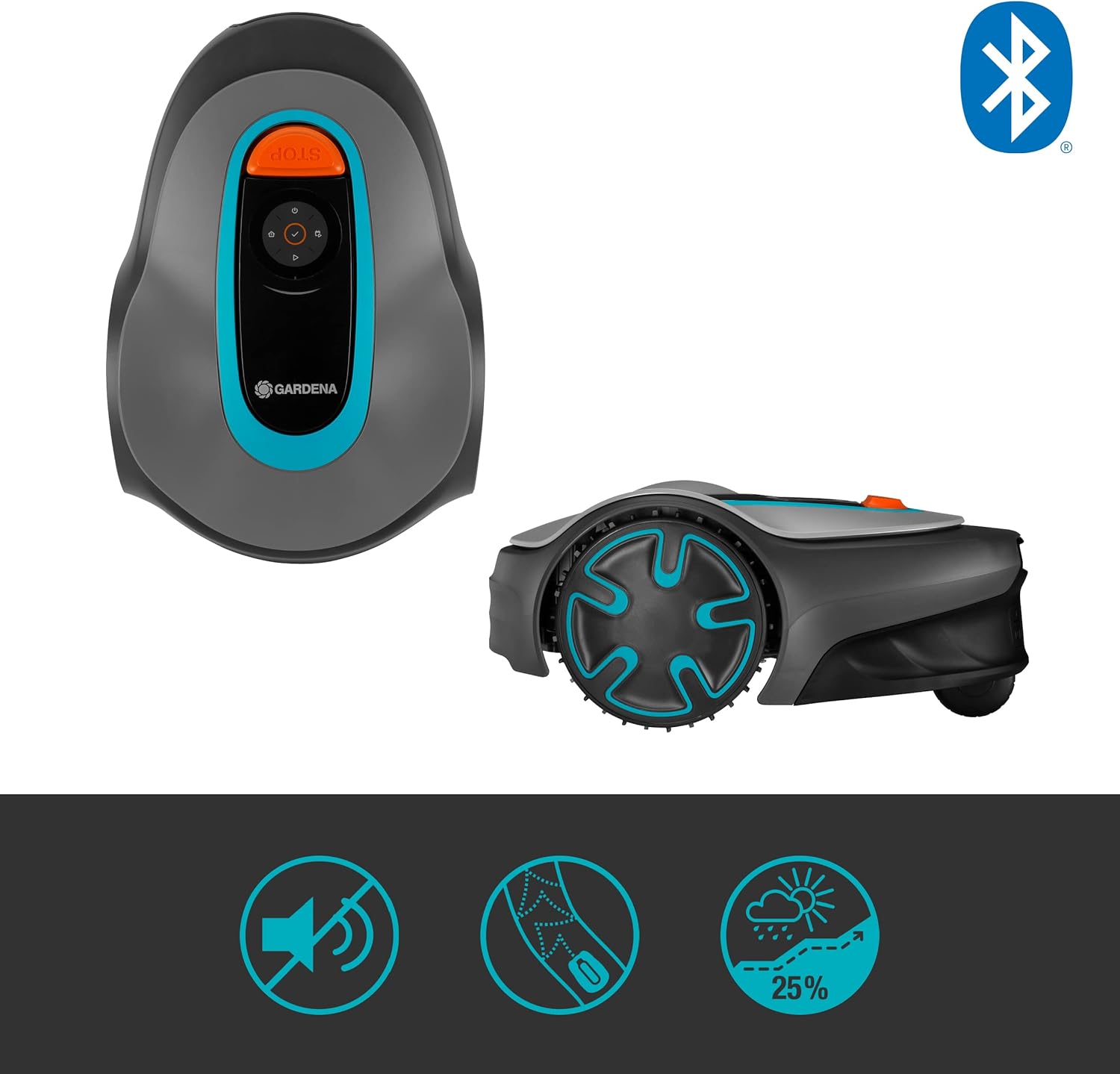 Gardena Sileno minimo robot lawnmower, 500 m²: intelligent lawn mower with optimal connectivity, programmable with Gardena Bluetooth app, DE version (15202–20) – Bild 4