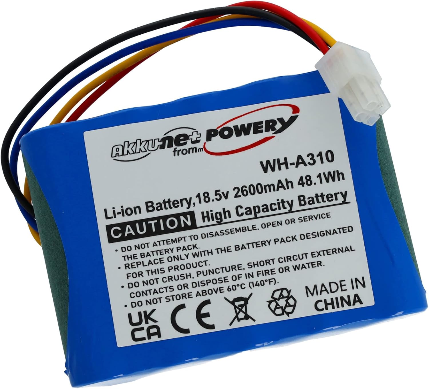 akku-net Akku für Gardena Sileno Mähroboter Li-Ion 18,5V 2600mAh Schwarz