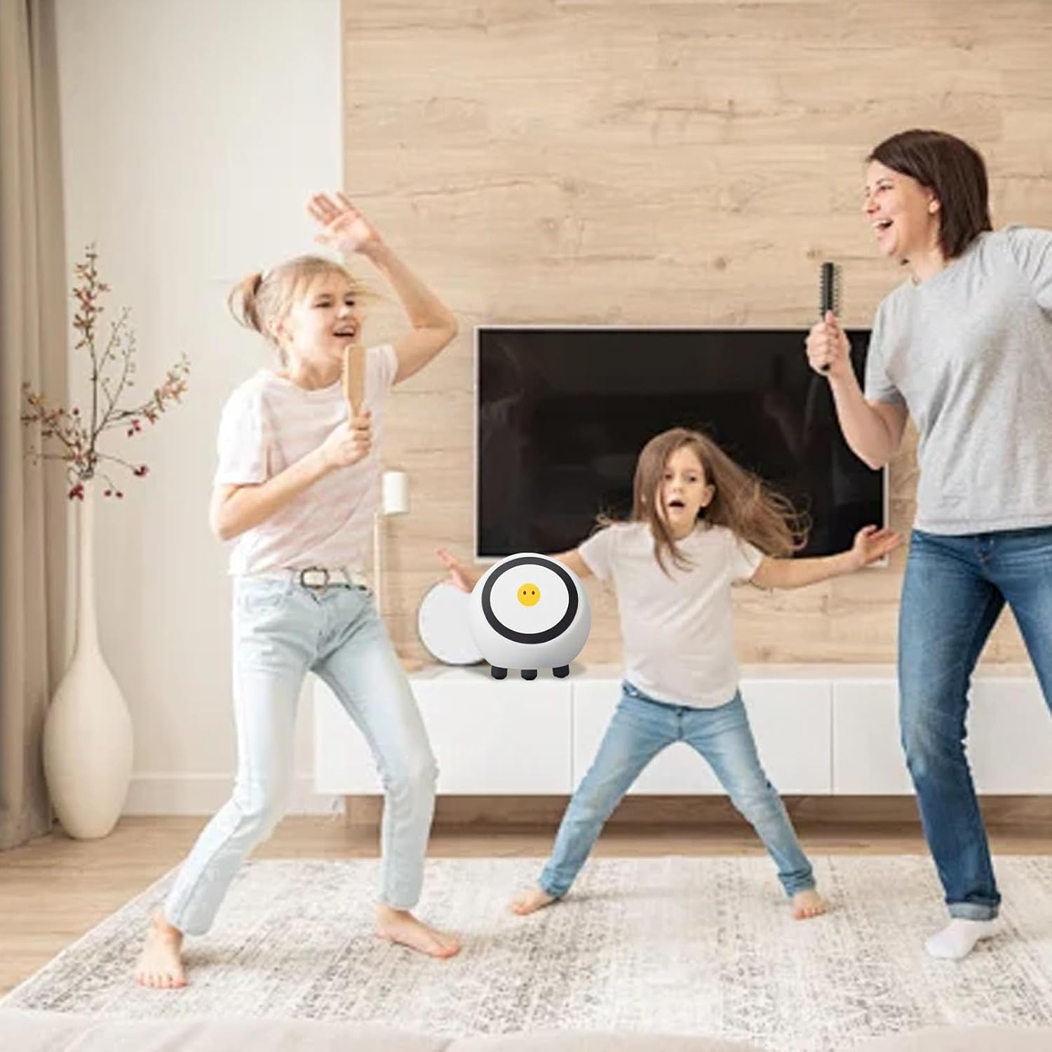 Annadue AI Robot Companion, emotionaler Begleitroboter mit Sprachweckung, Bluetooth 5.0, WiFi, Wetteruhr, Videomusikwiedergabe, intelligente KI – Bild 8