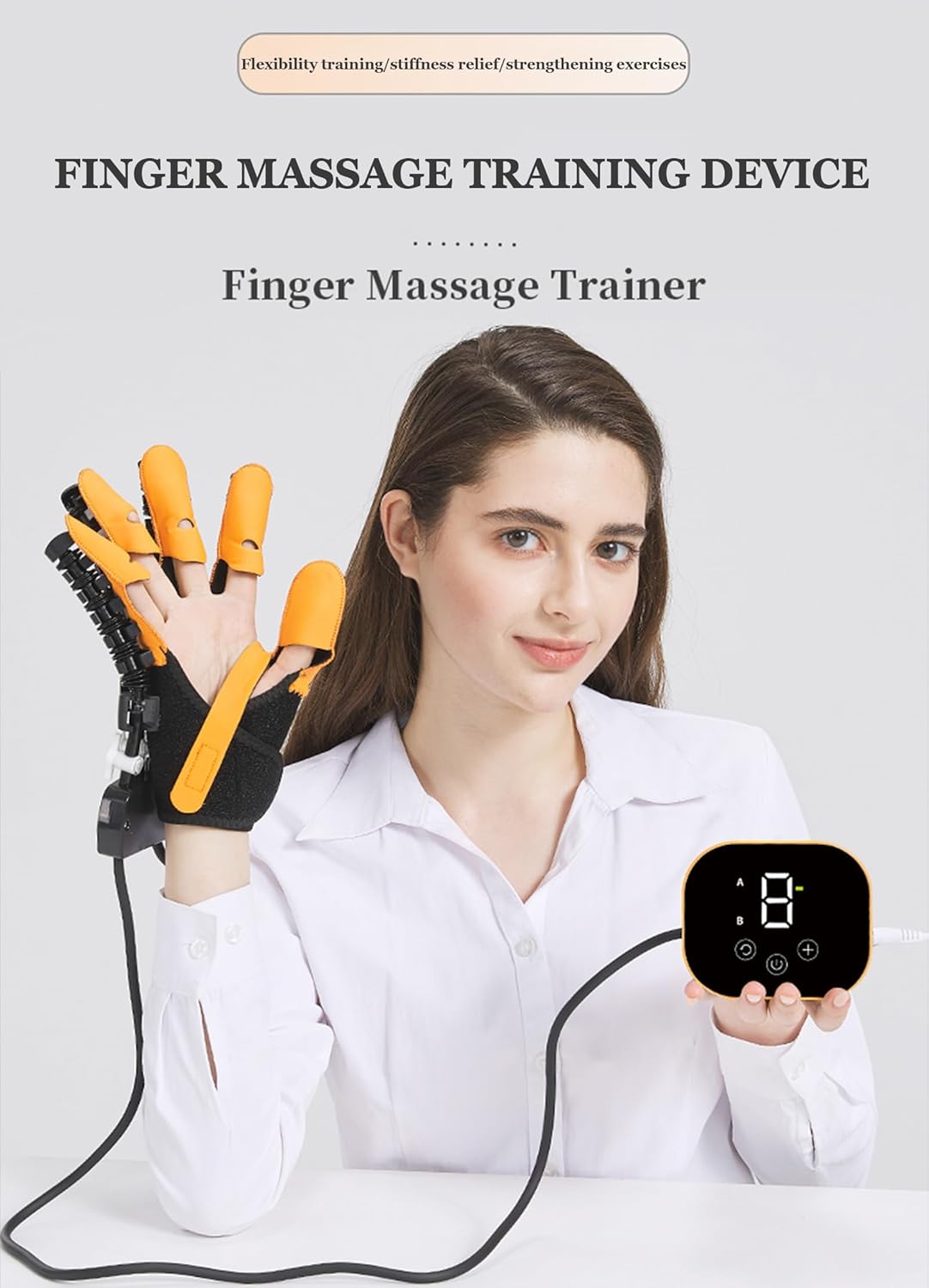 Rehabilitationsroboter-Handschuhe, Trainingsgerät für die Genesung von Patienten mit Zerebralparese, Arthritis, Schlaganfall und Hemiplegie, intelligenter Touchscreen, für eine Vielzahl von Personen – Bild 3